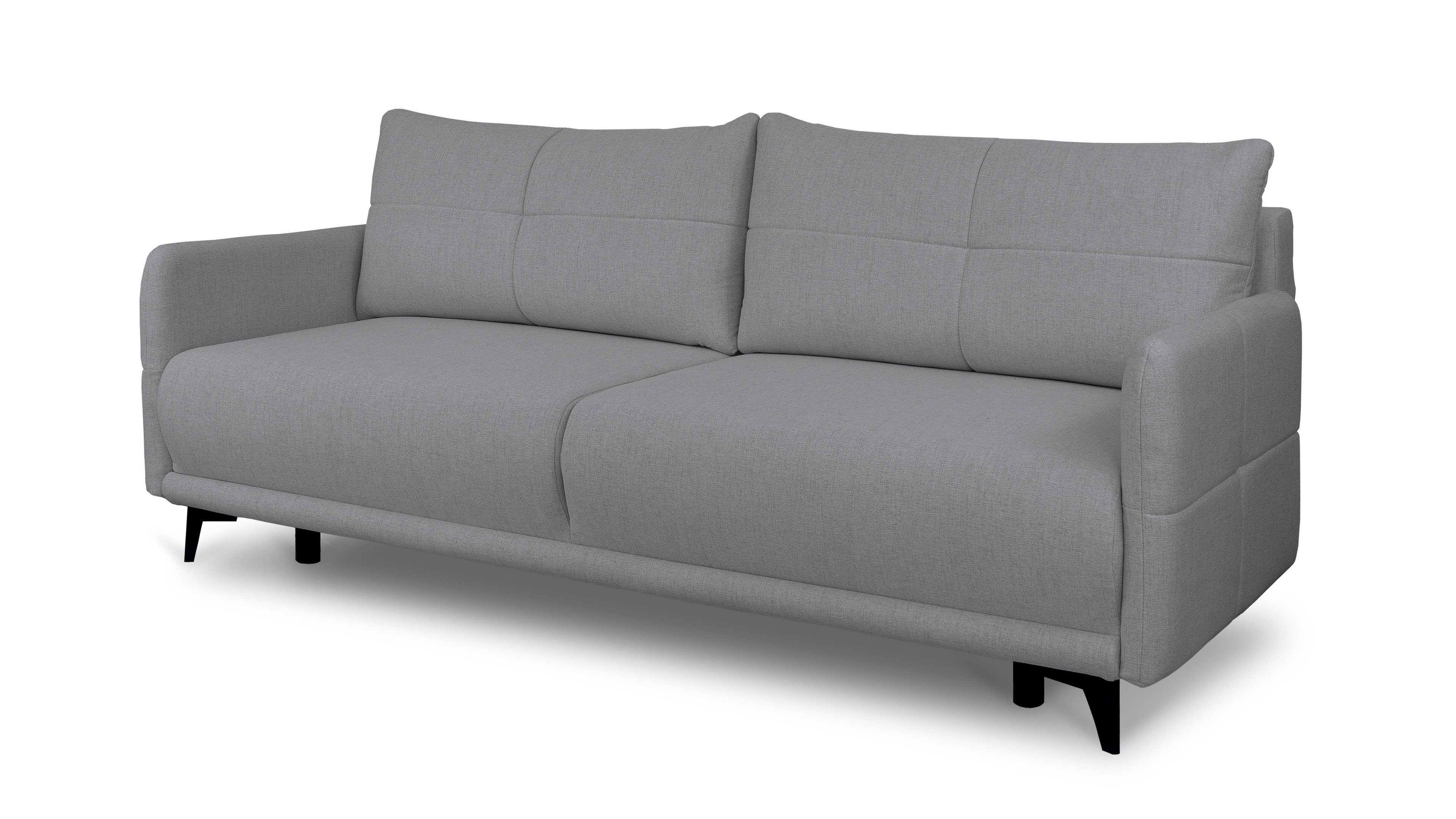 Siblo 3-Sitzer Liris, Modernes Sofa mit Bettkasten, Sofa mit Schlaffunktion Neve 85