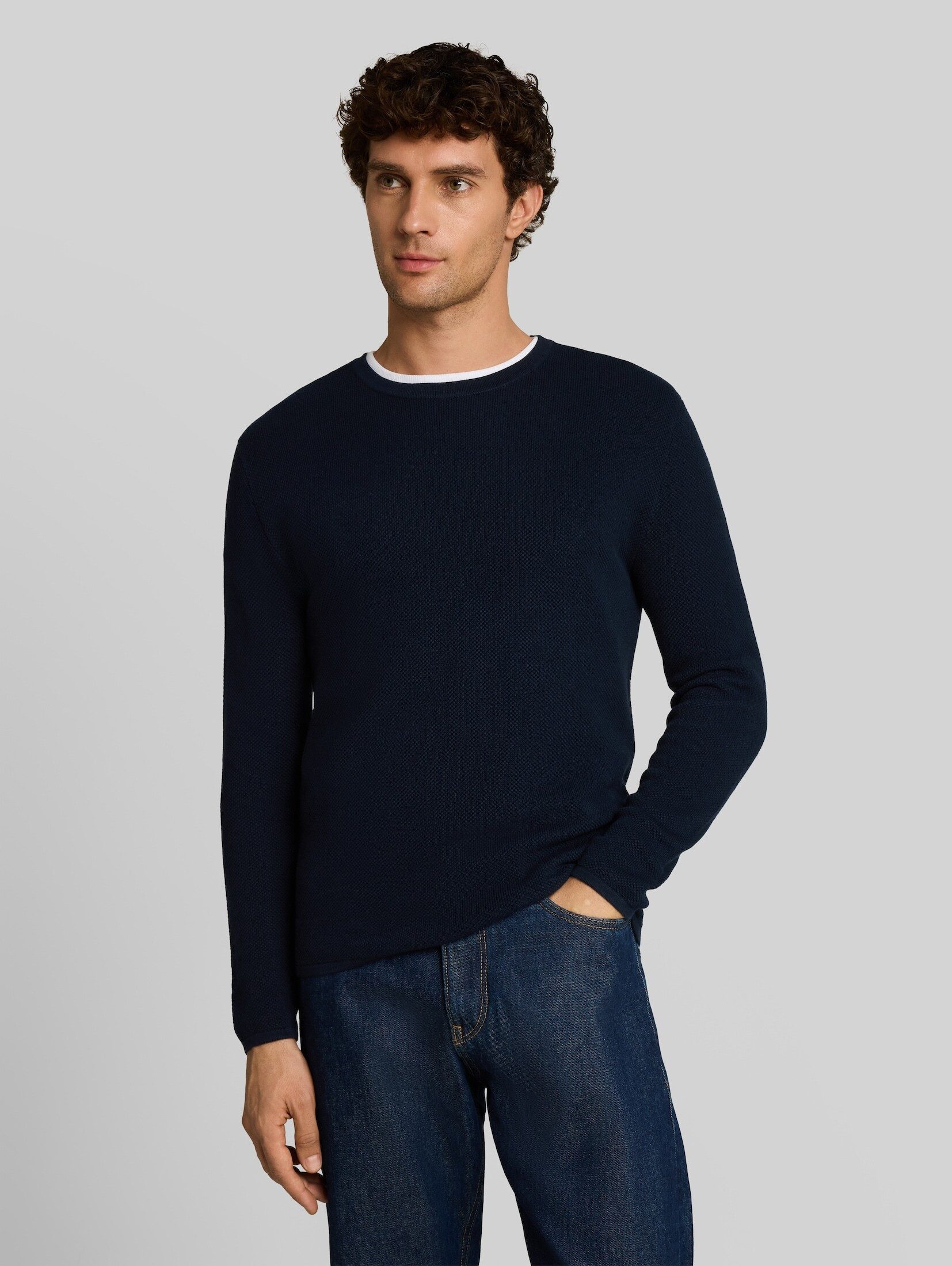 TOM TAILOR Denim Strickpullover Pullover & Strickjacken Strickpullover aus Baumwolle
