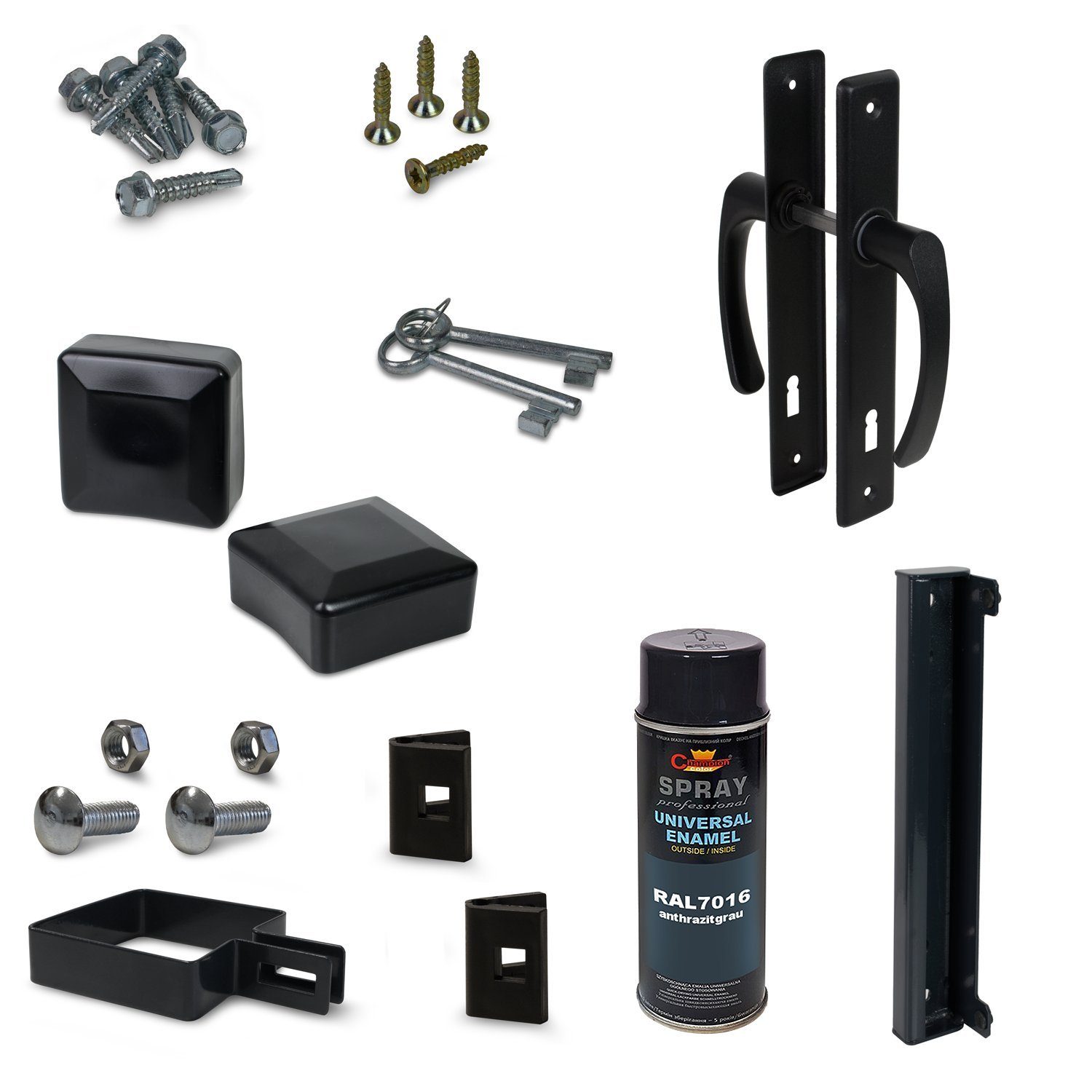 Roysson Gartentor Gartentür Zauntor Inkl. Bodenplatten günstig online kaufen