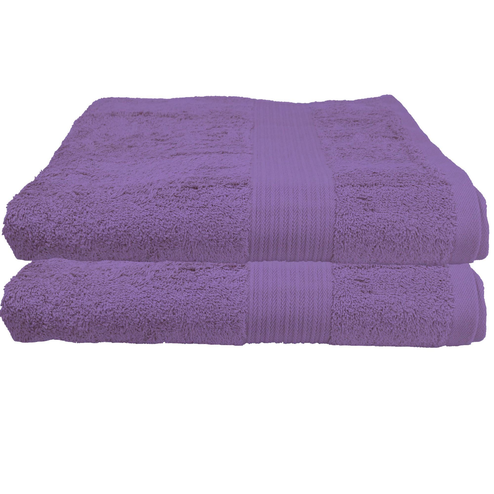 Julsen Baumwolle 2-Duschtücher-Lavendel-Duschtuch 70 140 Julie cm, Duschtücher x (2-St)