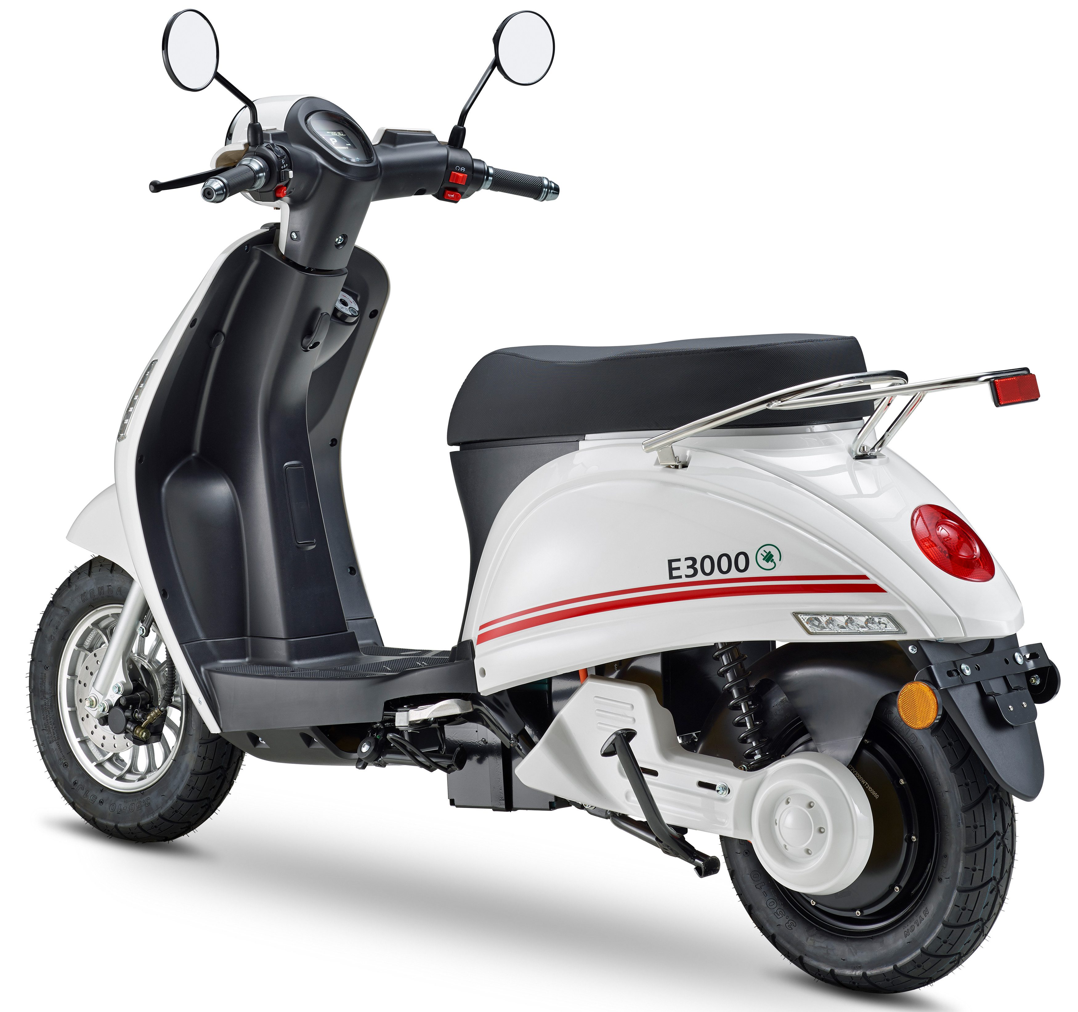 Luxxon E-Mofaroller E 3000, 3000 W, 25 km/h, bis zu 65 km Reichweite, mit Straßenzulassung, 2 Sitzplätze