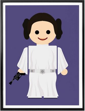 Wall-Art Poster Playmobil Prinzessin Leia Spielzeug, Kinder (1 St), Poster ohne Bilderrahmen