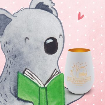 Mr. & Mrs. Panda Windlicht Maus Sterne - Weiß - Geschenk, Wunsch, Schwangerschaft, Teelicht, Tie (1 St), Inklusive Teelicht