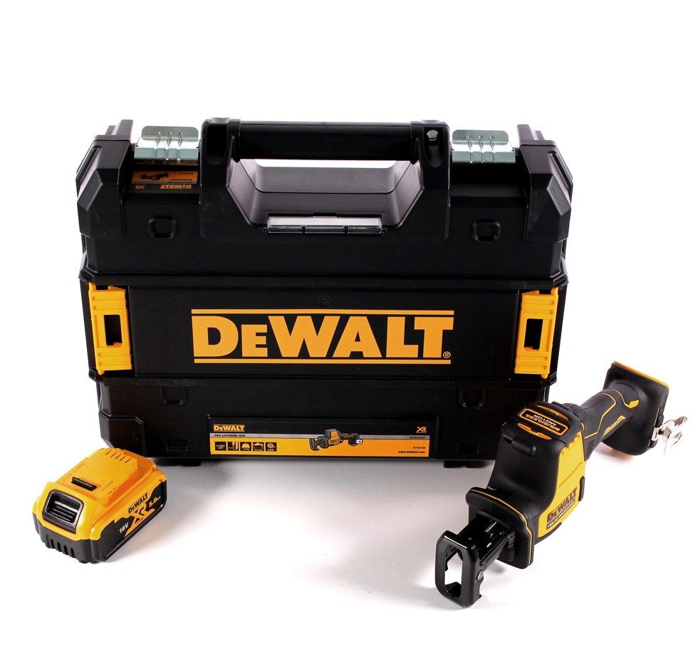DeWalt Akku-Reciprosäge DCS 369 NT Akku Säbelsäge 18 V + 1x Akku 5,0 Ah + TSTAK