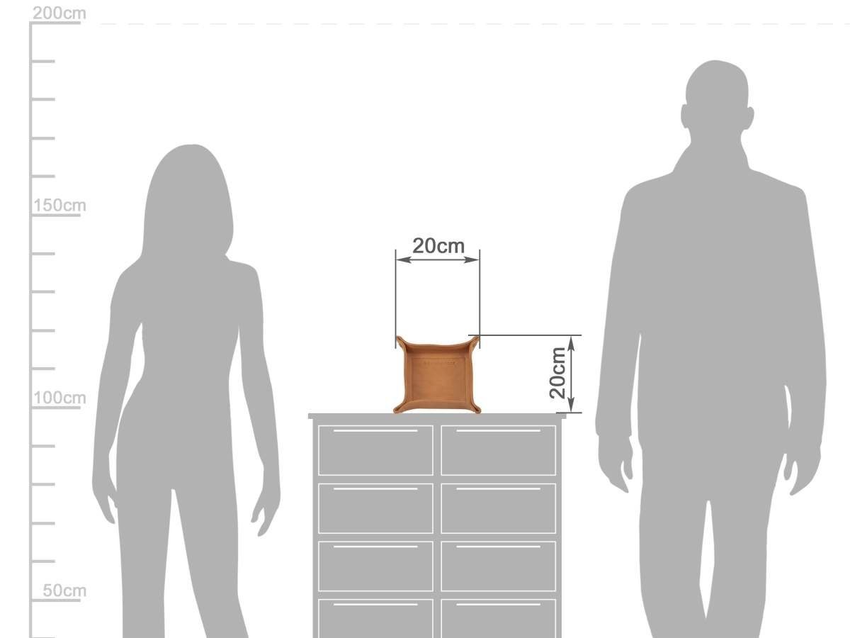 Sonnenleder Schmuckablage Taschenleerer, Ablageschale, Lederschale, Größe S, Taschenleerer
