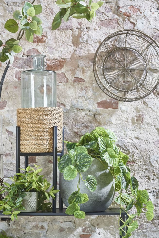 Mica Decorations Blumentopf Mica Dekorationskorb Atlantic hellbraun, 12 x 1 günstig online kaufen