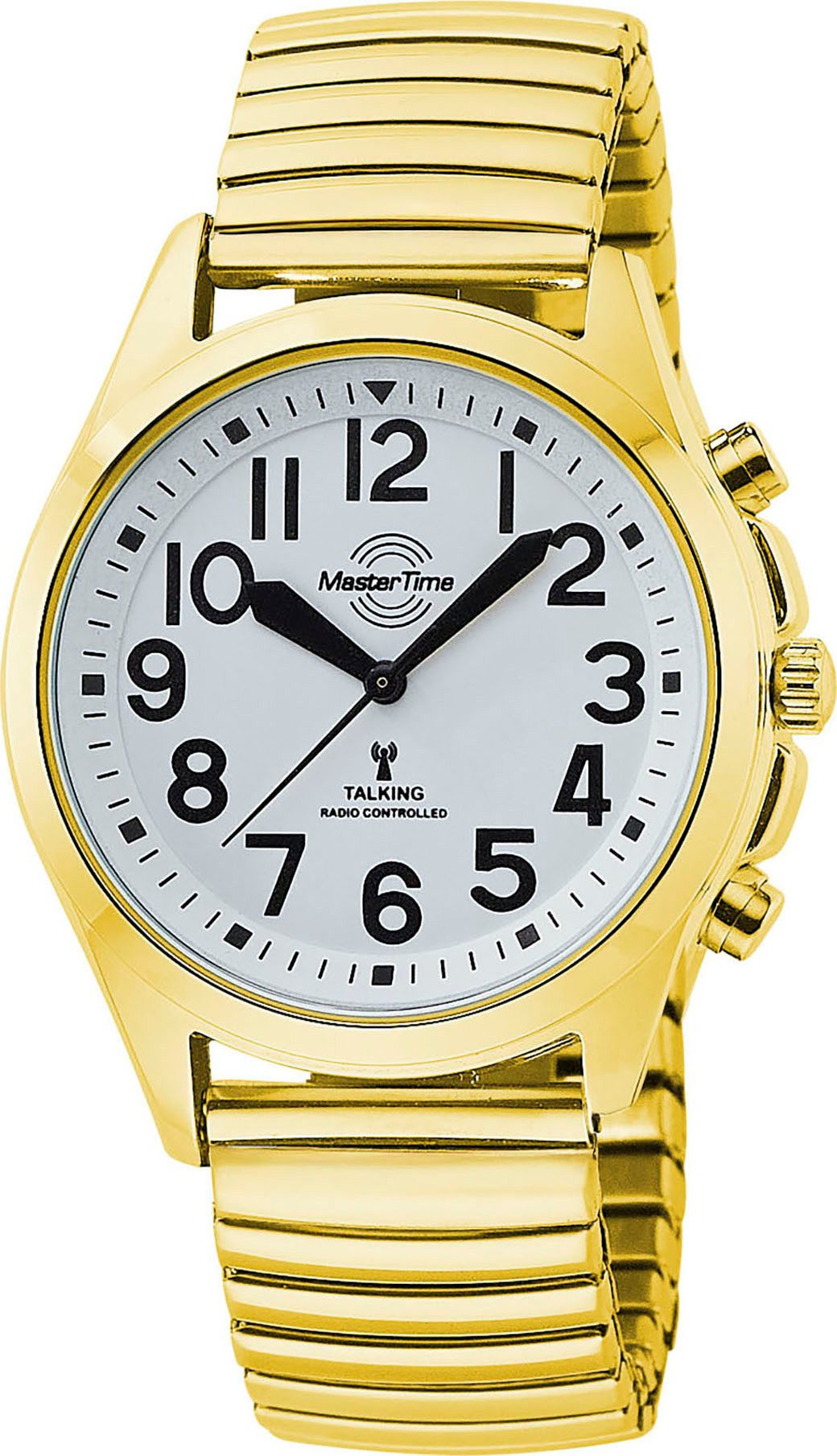 MASTER TIME Funkuhr Sprechende Funkuhr MTLA-10943-12Z, Quarzuhr, Armbanduhr günstig online kaufen