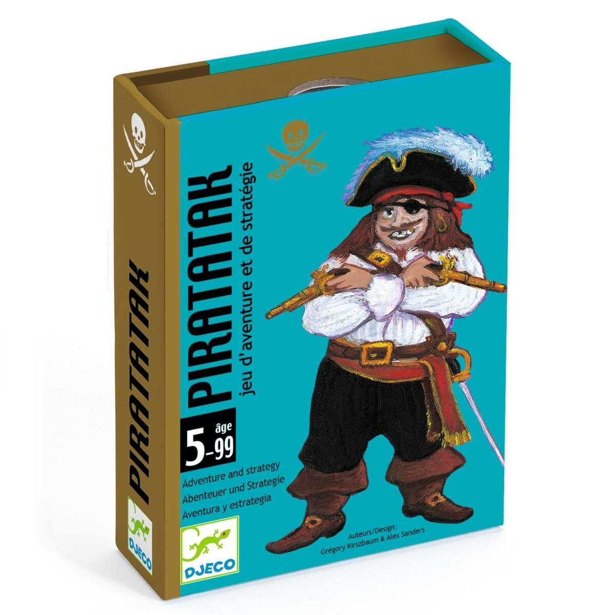 DJECO Spiel Piratatak Strategiespiel ab 5 Jahren für 2 bis 4 Spieler, Strategiespiel