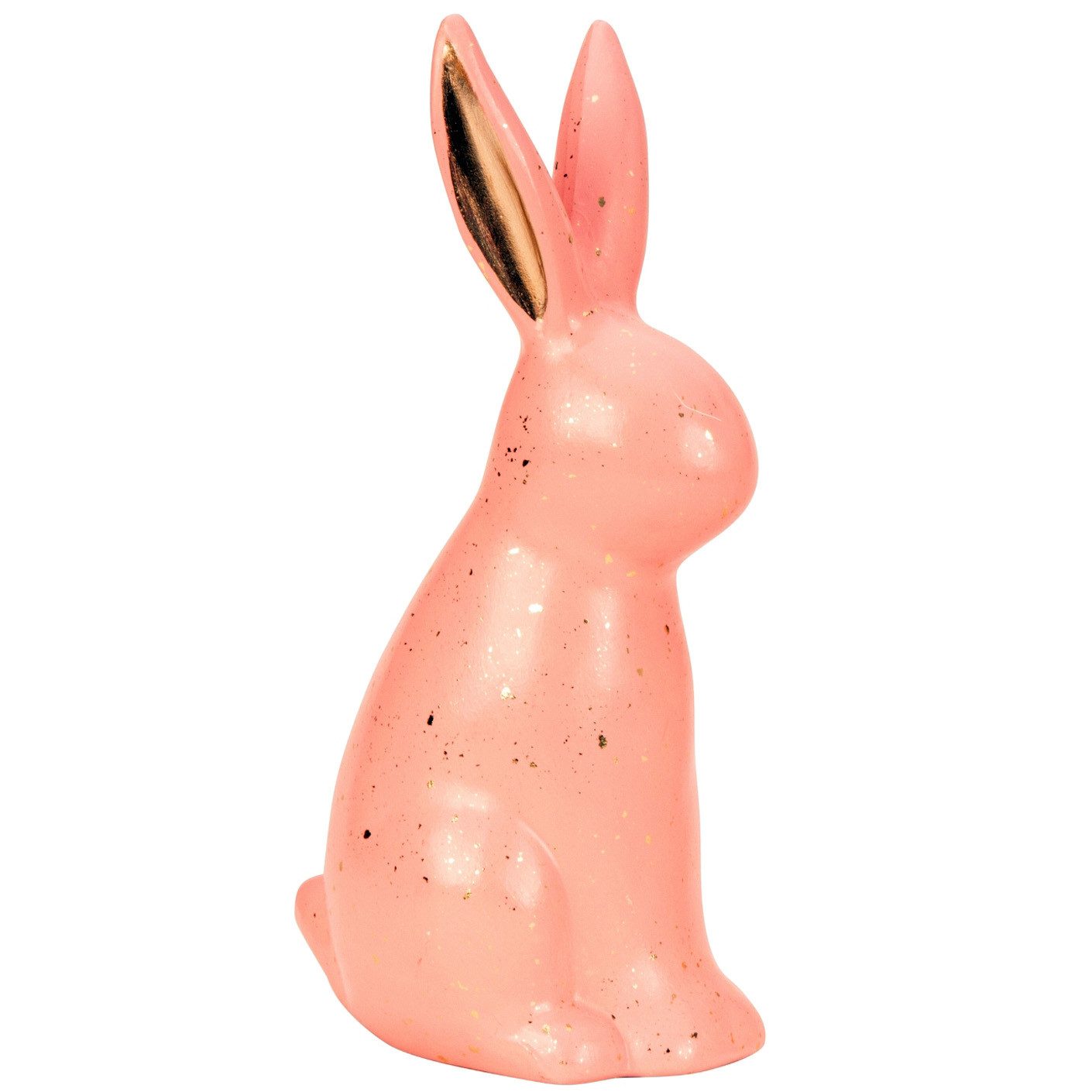 Mel-O-Design Osterhase Wunderschöner Deko Hase aus Keramik (Osterdeko, Hasendeko, Tischdeko, Frühlingsdekoration), Osterfigur in tollen Farben, perfekt als kleines Geschenk zu Ostern