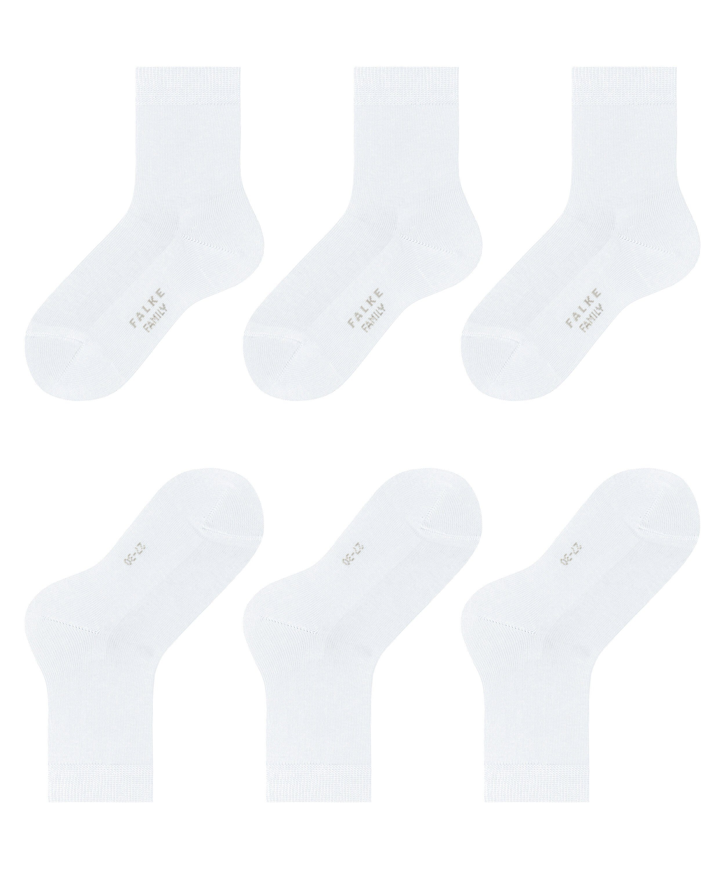 FALKE Family (3-Paar) (2000) white Socken 3-Pack