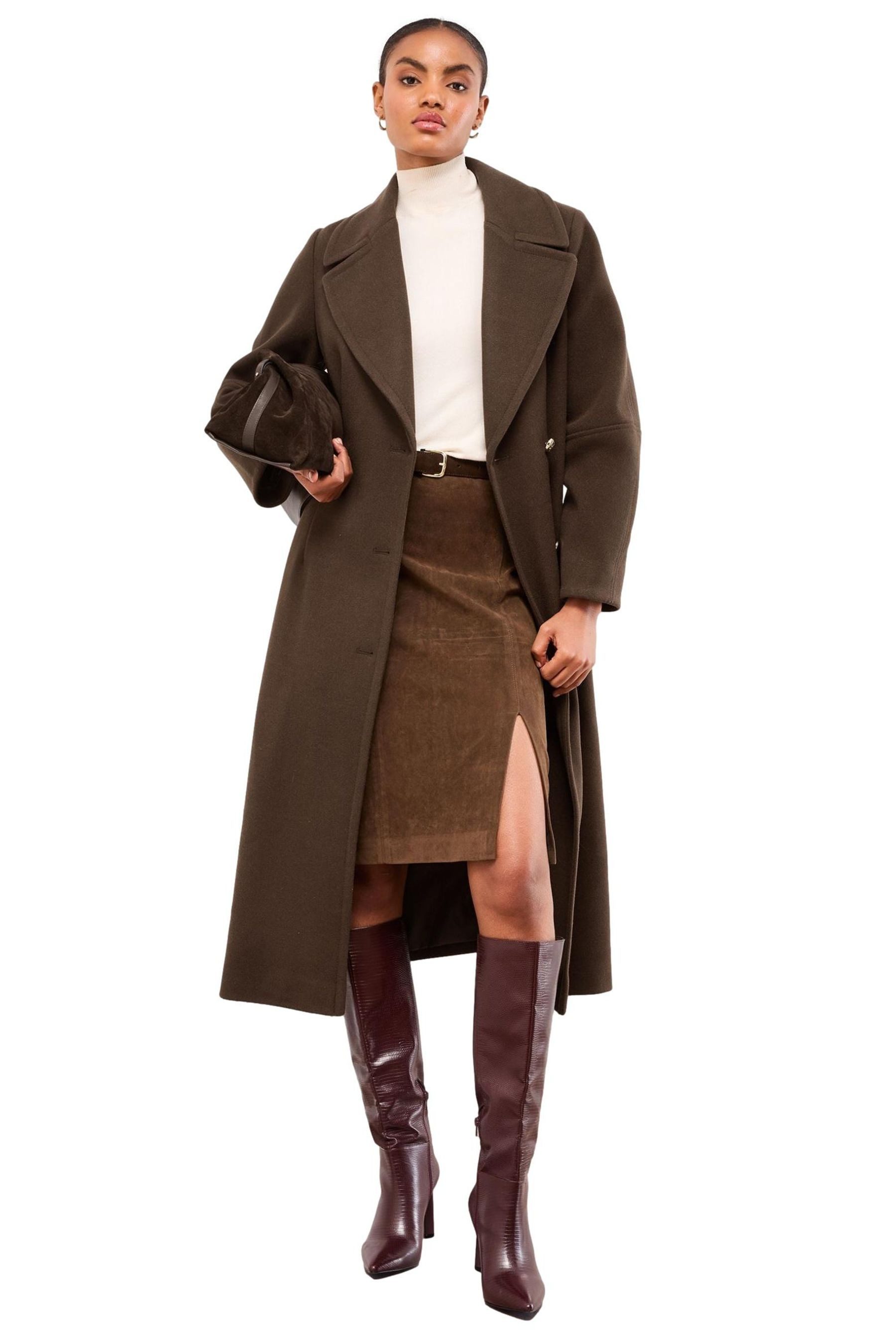 LIPSY Langmantel Lipsy Einreihiger, langer Mantel, Regular (1-tlg) günstig online kaufen