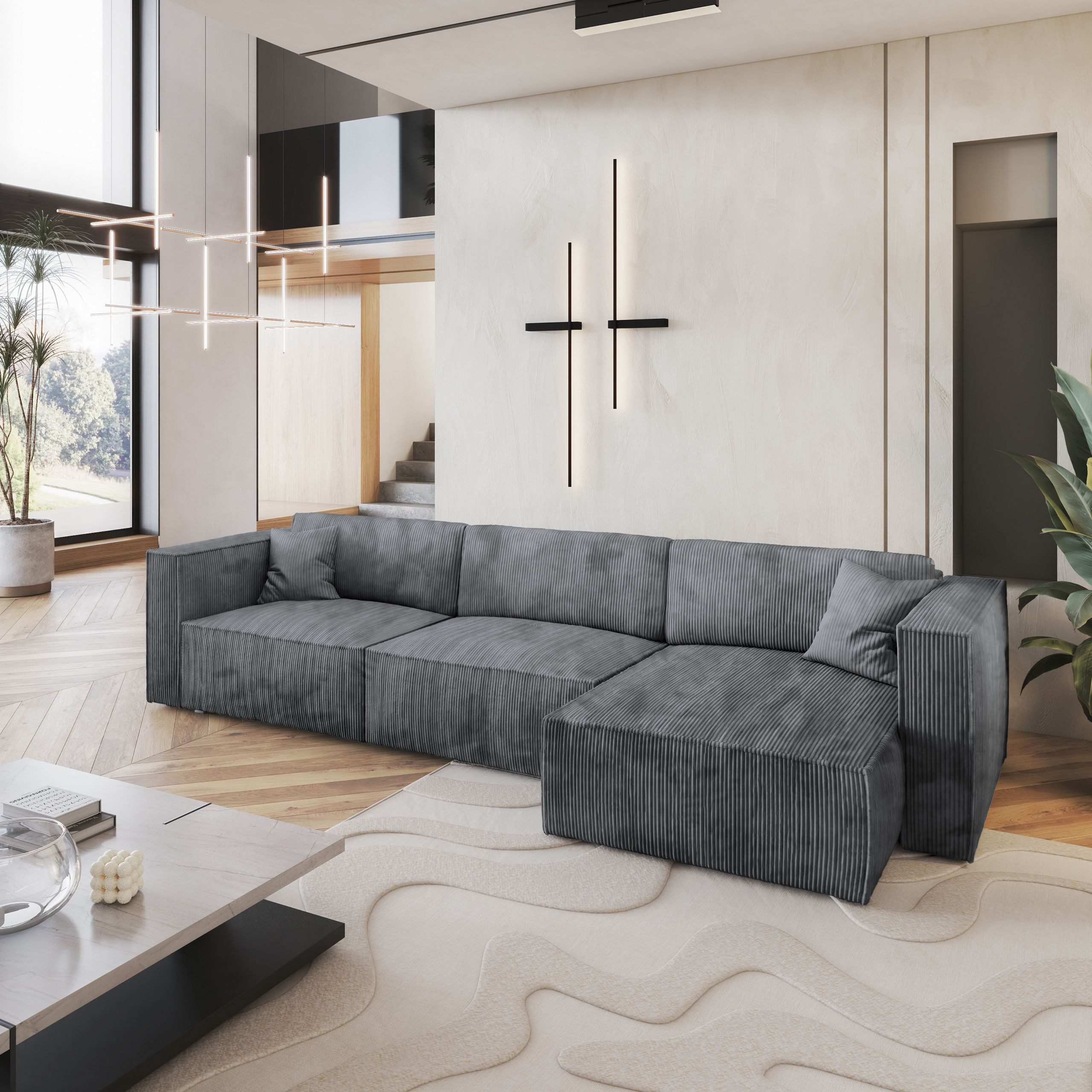 Masseno Ecksofa TOLMO mit Schlaffunktion L-Form, günstig online kaufen