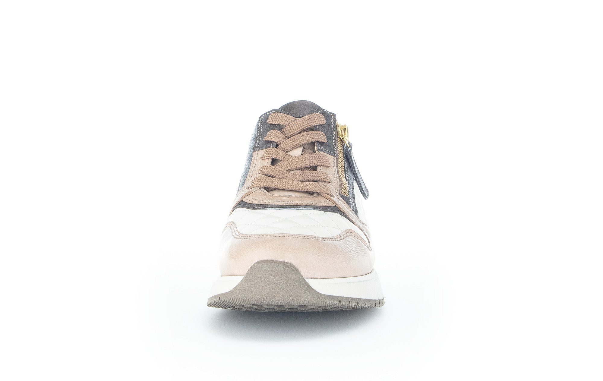 / 63) Sneaker Gabor Weiß (latte/beige/fumo