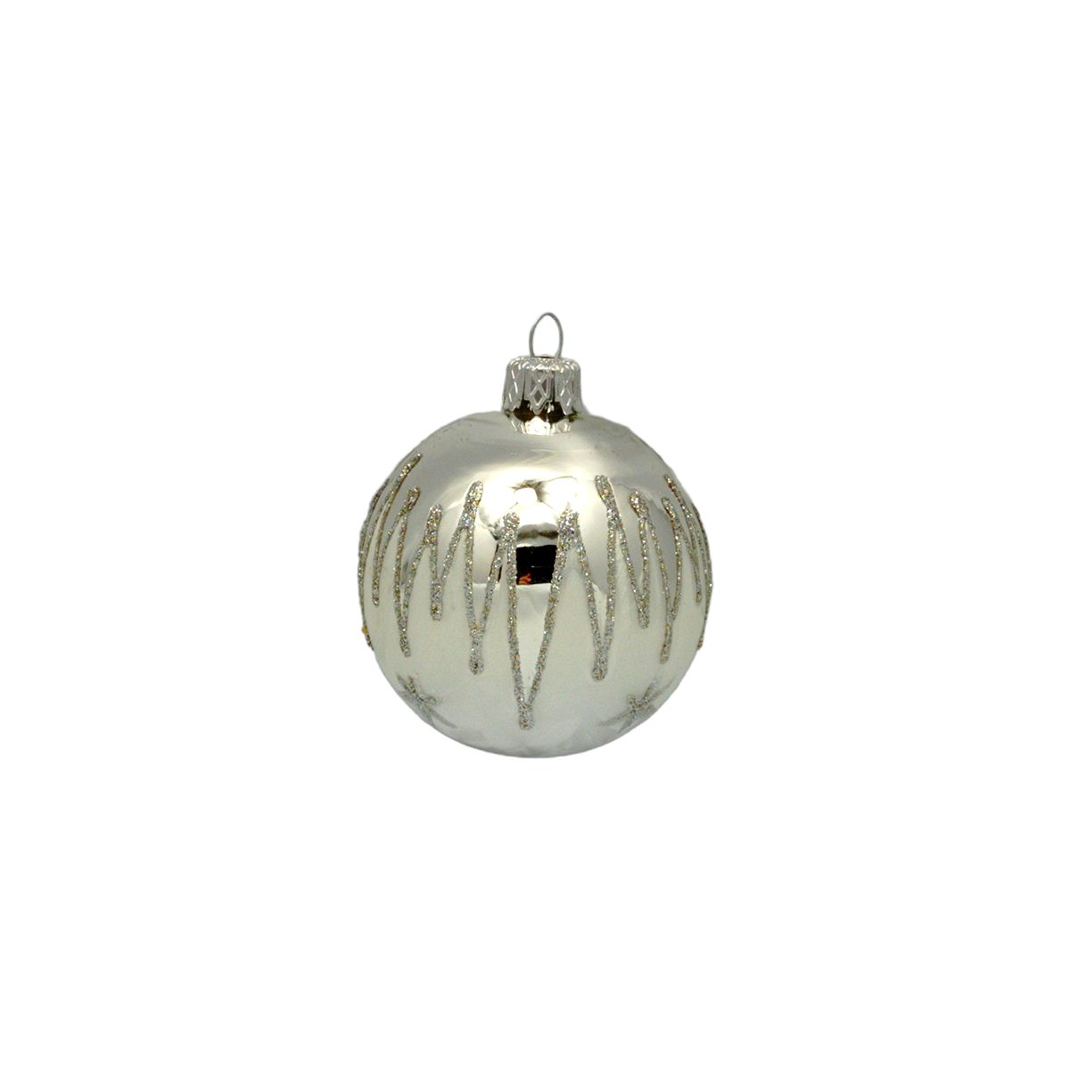 Nostalgie Christbaumschmuck Thüringen Christbaumschmuck SET Christbaumschmuck Glas mit Zackendekor (39-tlg)