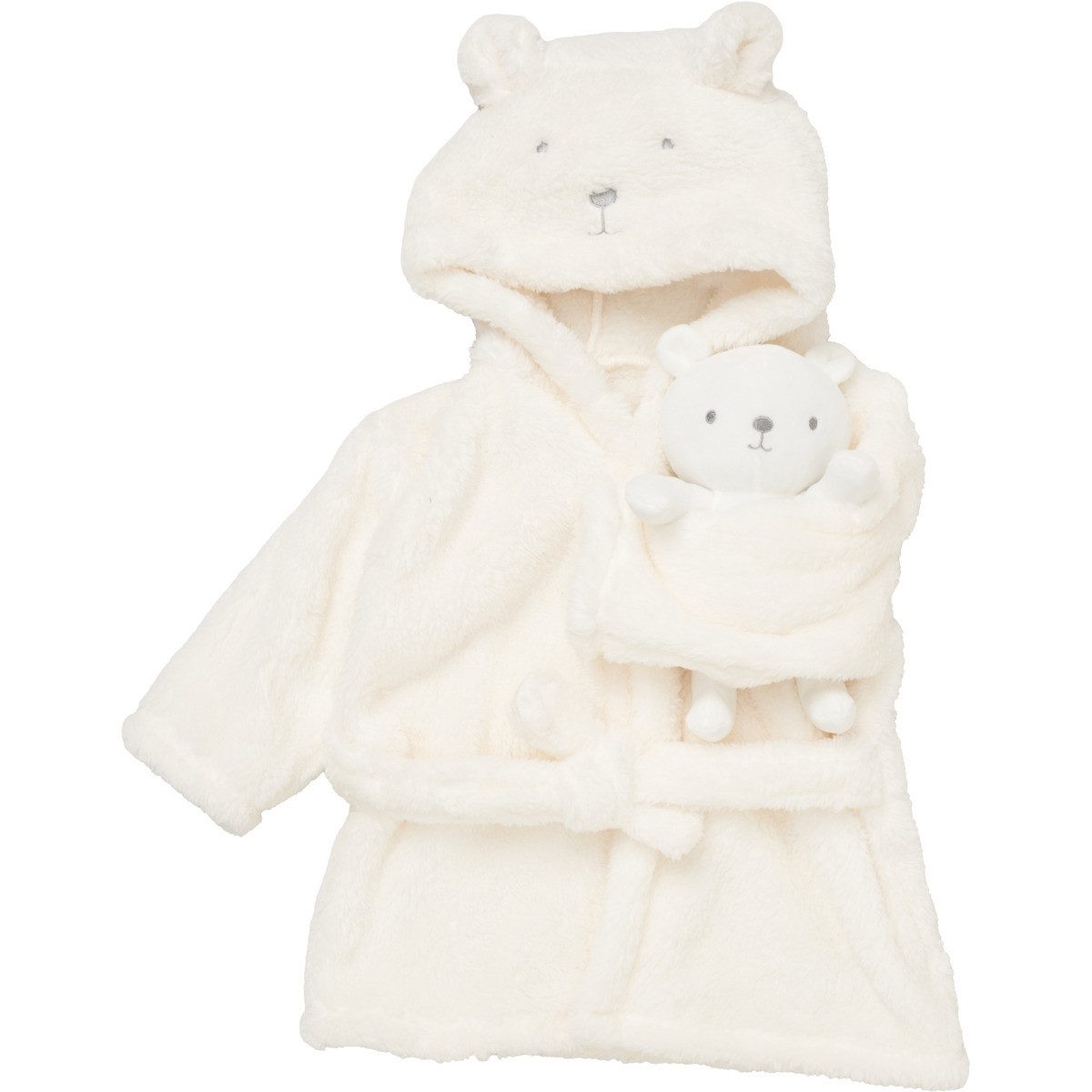 Rock a Bye Baby Boutique Bademantel Bär Unisex Kinder, Lang, Obermaterial: 100% Polyester, Schnürung, Kimono, Morgenmantel, Hausmantel, Badtextilien