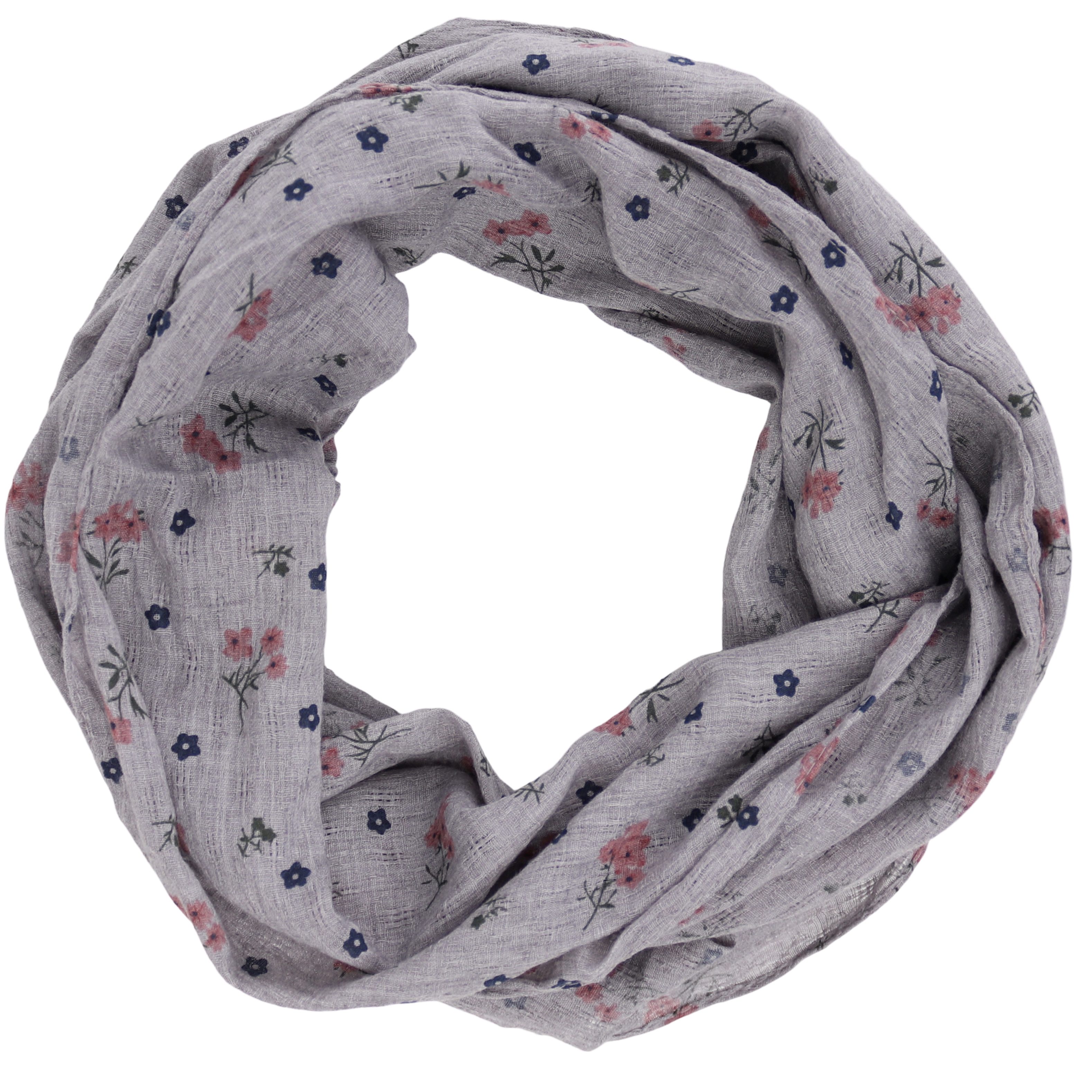 MIRROSI Loop Damen Schal mit Blumen-Muster günstig online kaufen