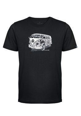 Elkline T-Shirt Gassenhauer VW Retro Bulli Brust Print