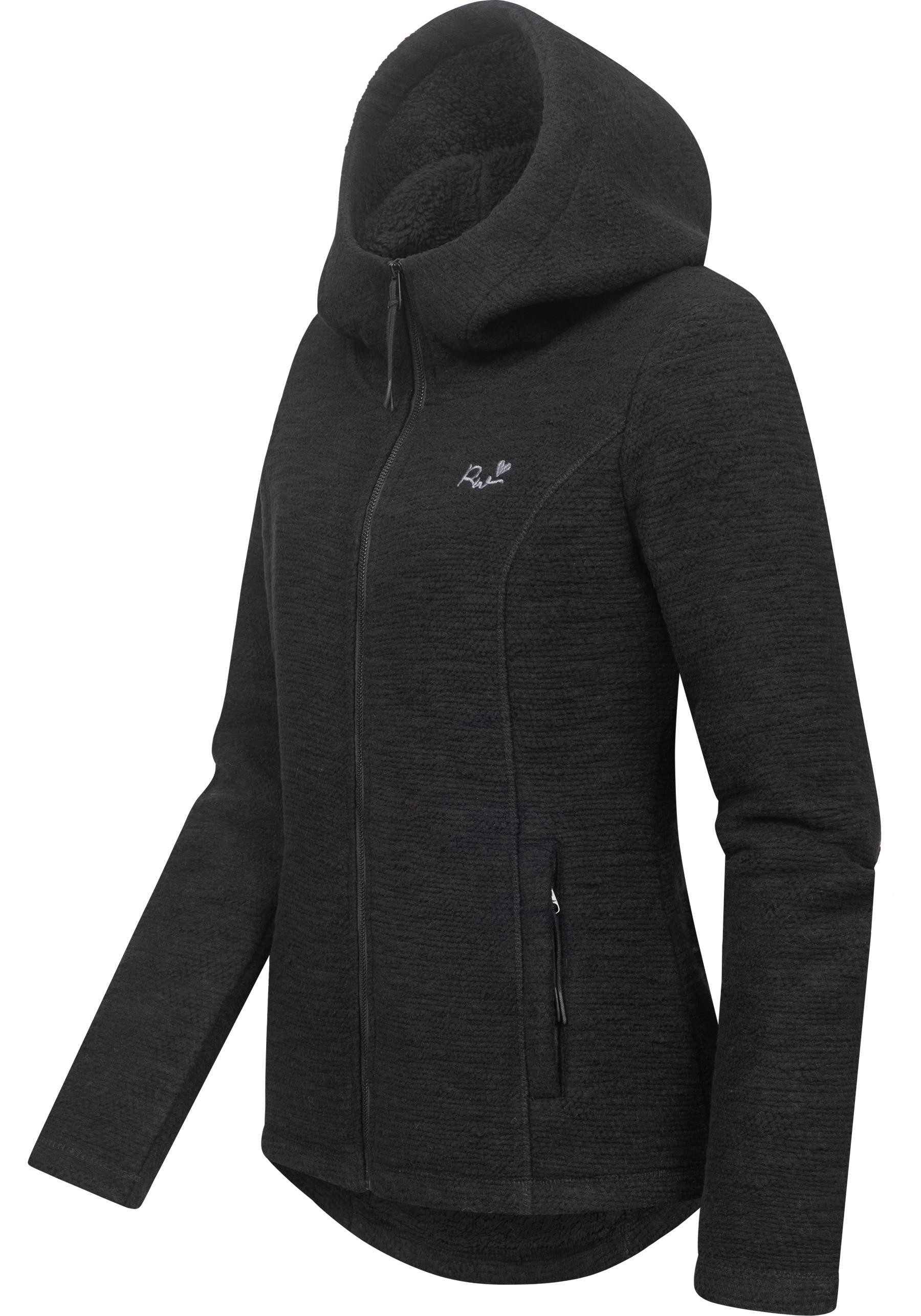 Ragwear Kapuzenstrickjacke Lyshka Melange Kuschelige Kapuzenjacke günstig online kaufen