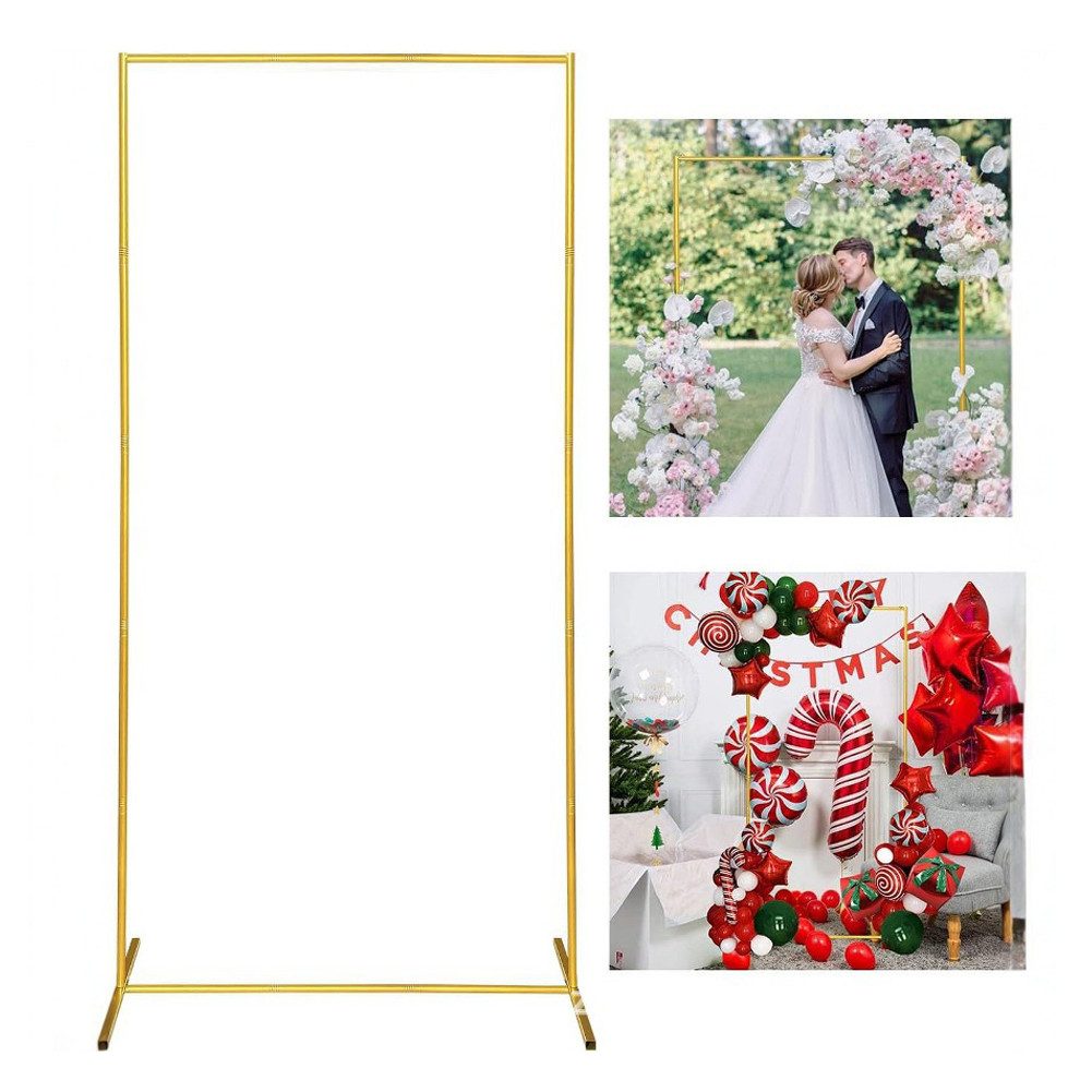 FANNOU Hintergrundsystem Hochzeitsbogen Hintergrund Ständer, Hochzeitsbogen Gestell, Hochzeit Bogen Hintergrund Rahmen, für Hochzeit, Geburtstag, Party