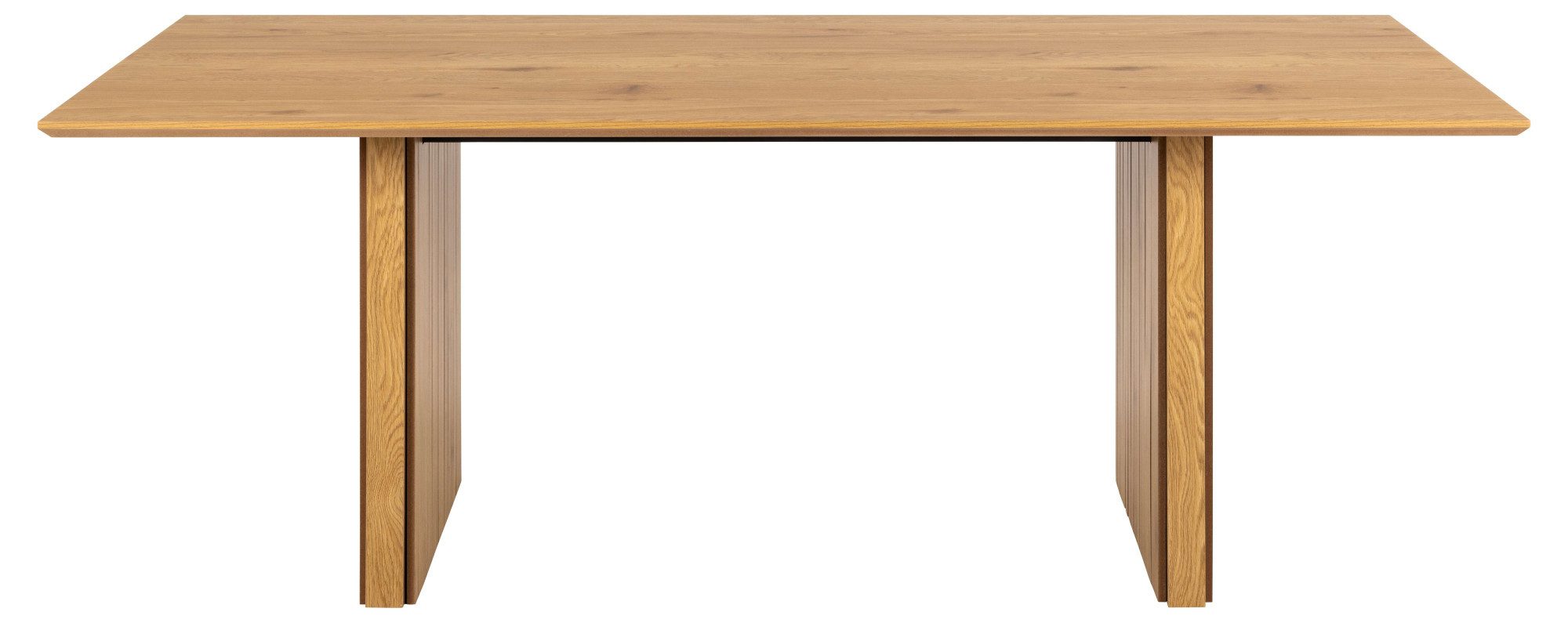 ACTONA GROUP Esstisch Colima, Esstisch, matt Wildeiche rau Melamin mit lamellenfront, 210x100x75 cm