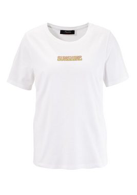 Aniston CASUAL T-Shirt mit phantasievoll bedrucktem Rücken- NEUE KOLLEKTION