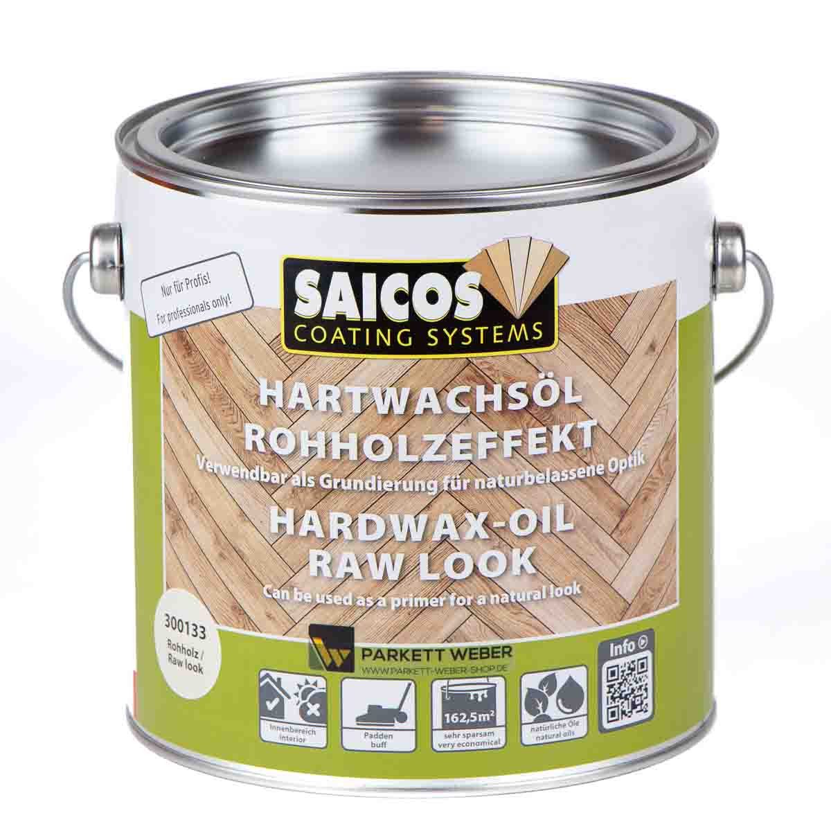 Saicos Hartwachsöl Saicos Hartwachsöl Rohholzeffekt (300133) 2,5 Liter