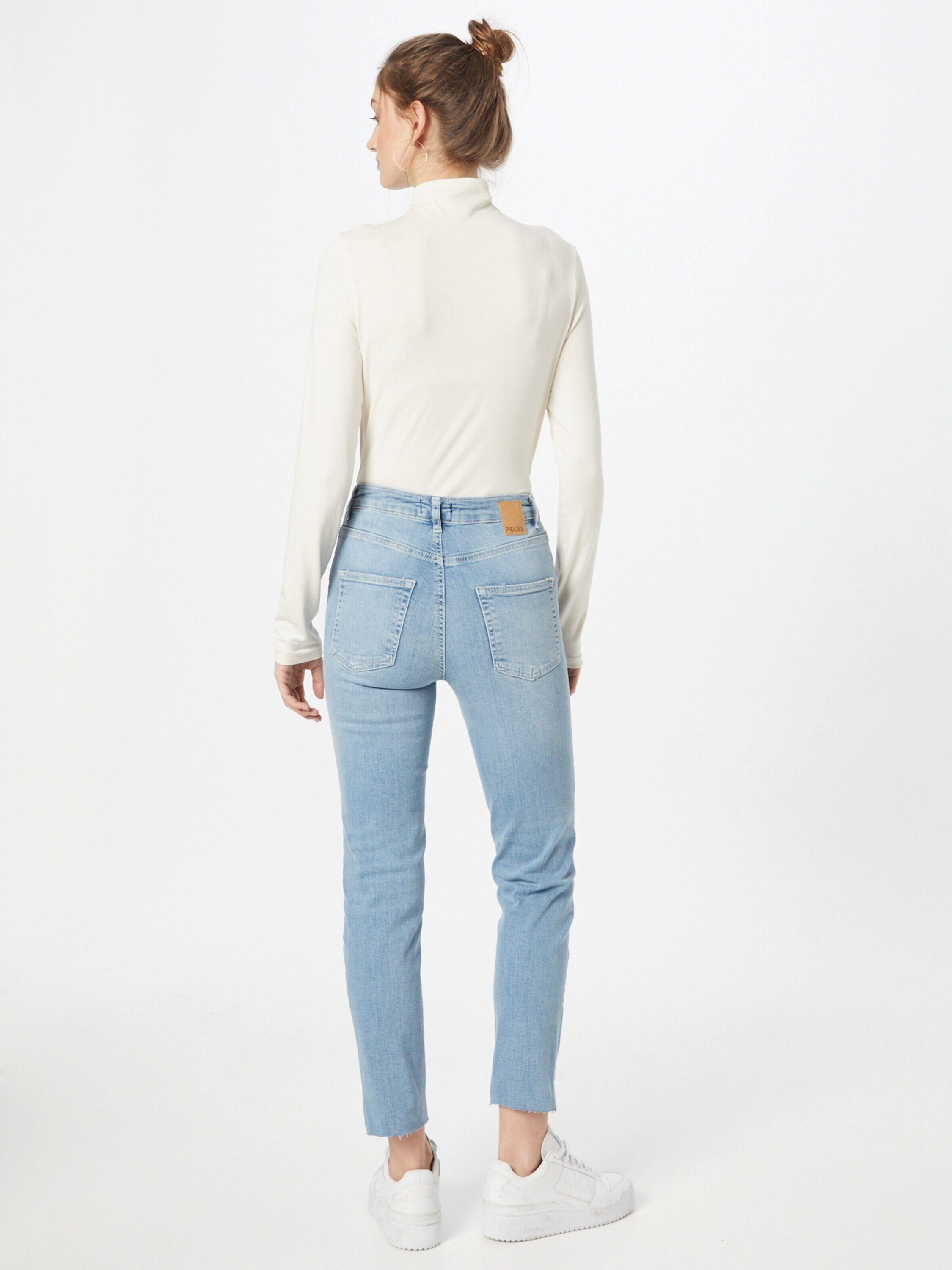 Damen Jeans pieces Regular-fit-Jeans Delly (1-tlg)