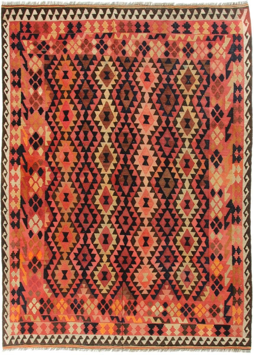 Orientteppich Nain Orientteppich, Trading, Handgewebter Kelim rechteckig, Antik 210x288 Höhe: Afghan 3 mm