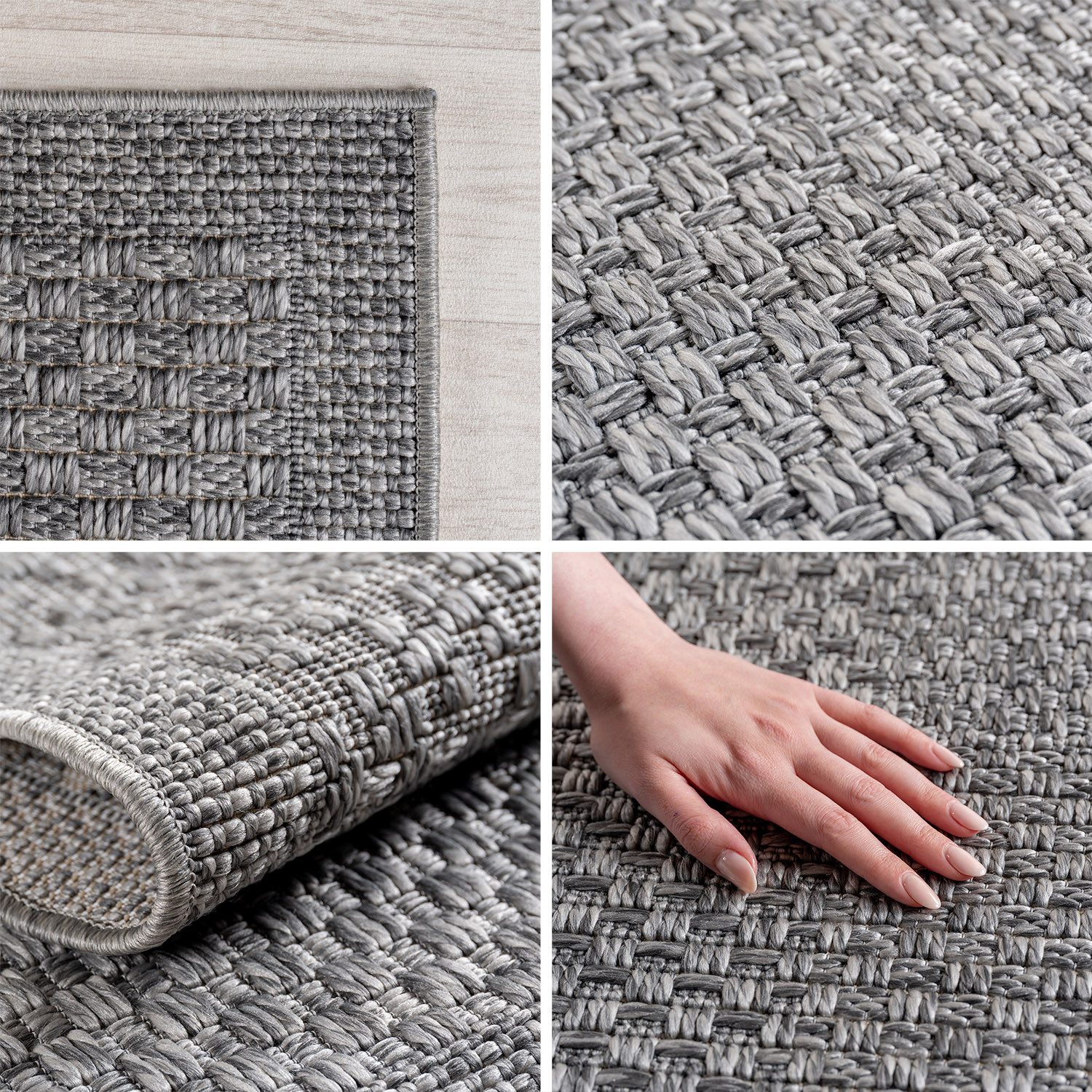 Carpettex Outdoorteppich Boho Design, Rechteckig, Höhe: 5 mm, Outdoor Teppich Wetterfest Modern Design Wohnzimmer Küchen Terrasse