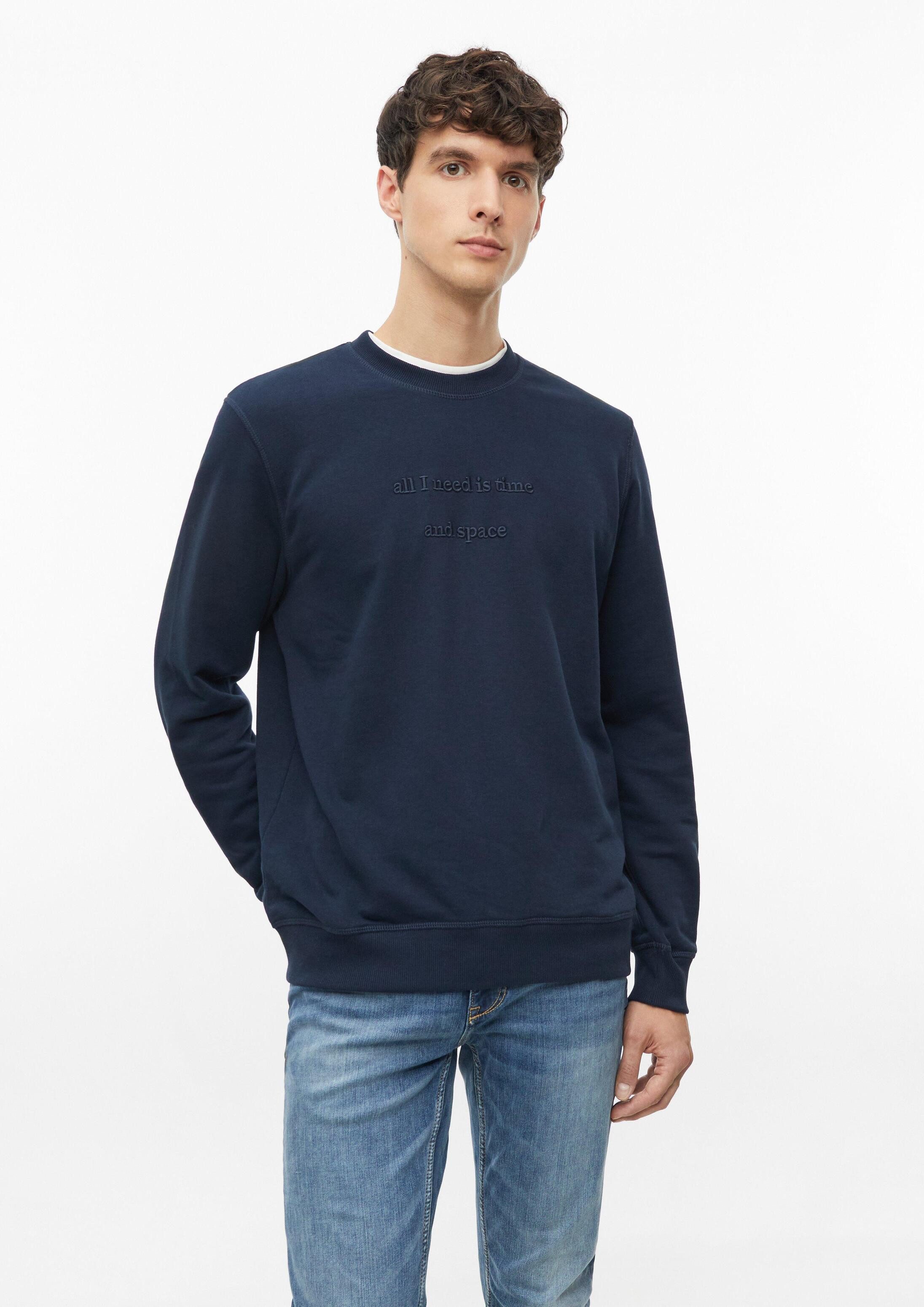 s.Oliver Sweatshirt Sweatshirt Sweatshirt aus Baumwollmix mit Stickerei