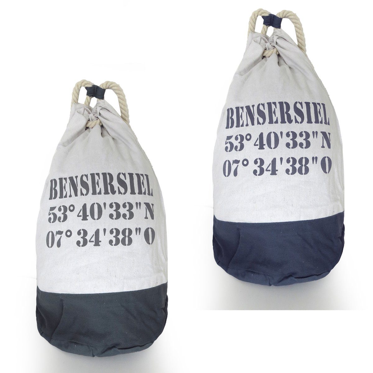 Sonia Originelli Umhängetasche XL Seesack "Bensersiel" Maritim Marinesack Bag