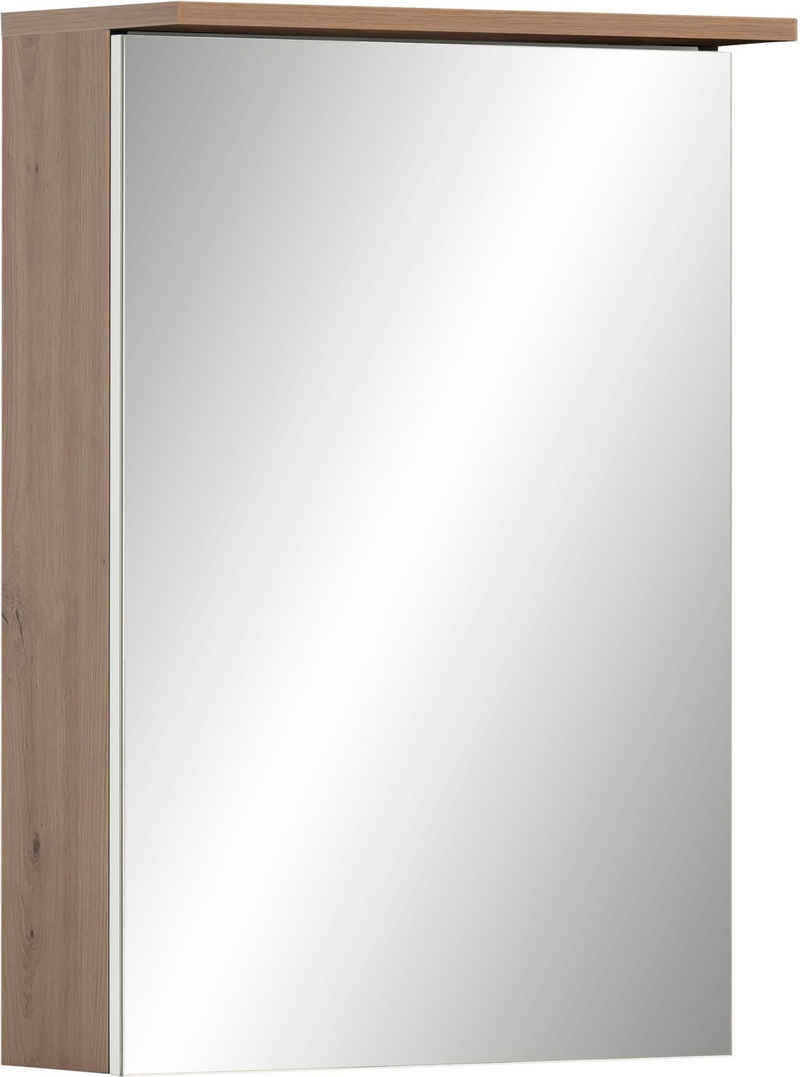 Schildmeyer Badezimmerspiegelschrank Jesper Breite 50,4 cm Mit LED-Beleuchtung und Schalterbox,höhenverstellbare Glaseinlegeböden