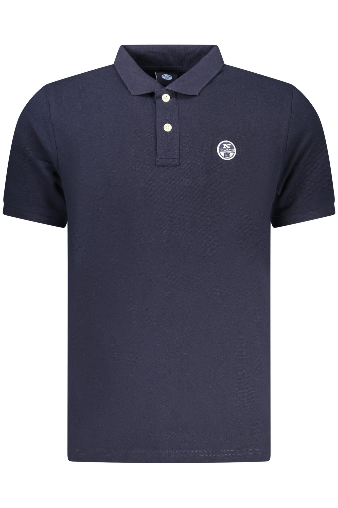 North Sails Poloshirt Elegantes Herren-Poloshirt Blau mit Applikation und