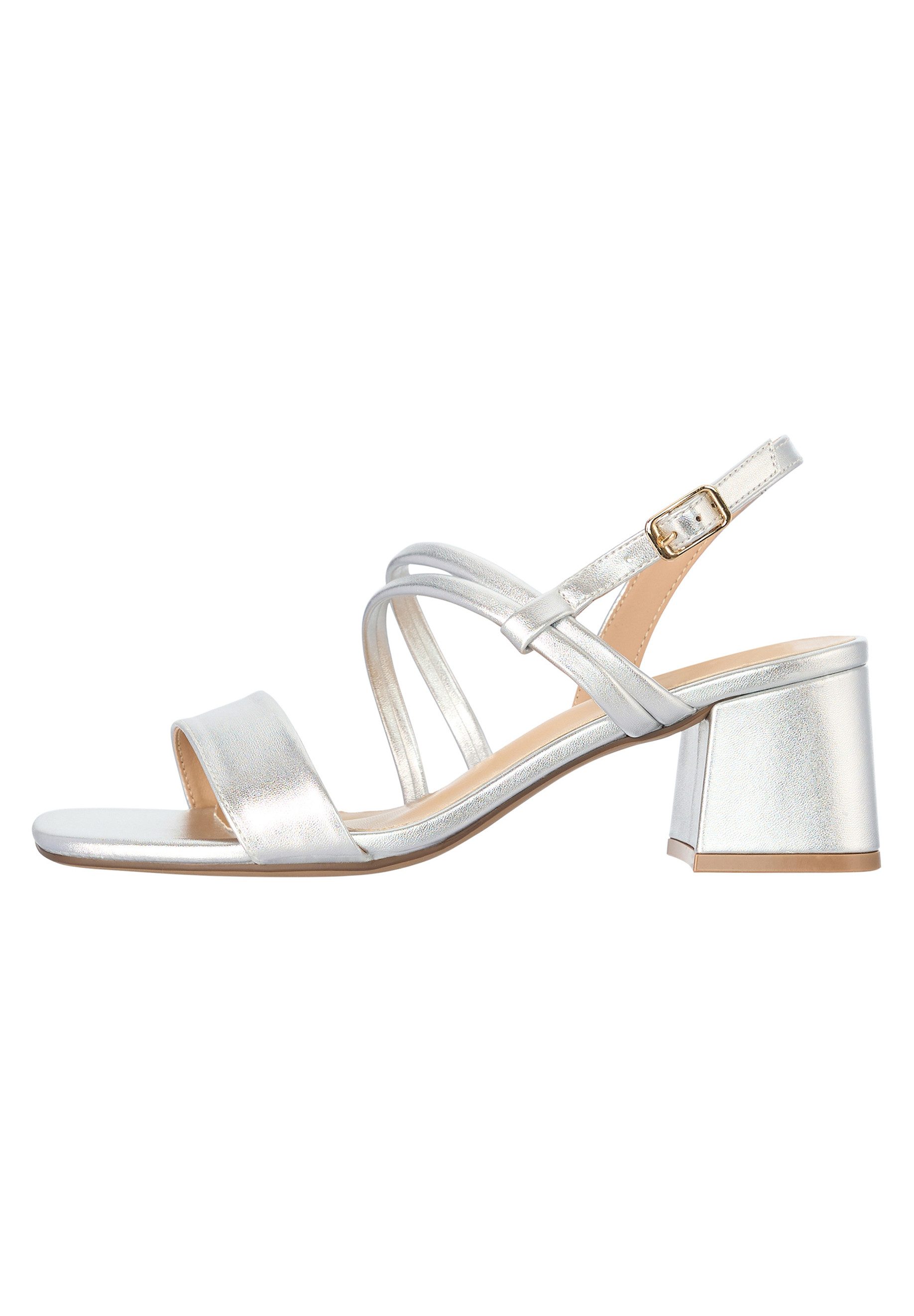 Salinyang Sommerliche Damen Sandaletten mit Blockabsatz & Riemchen Sandalette