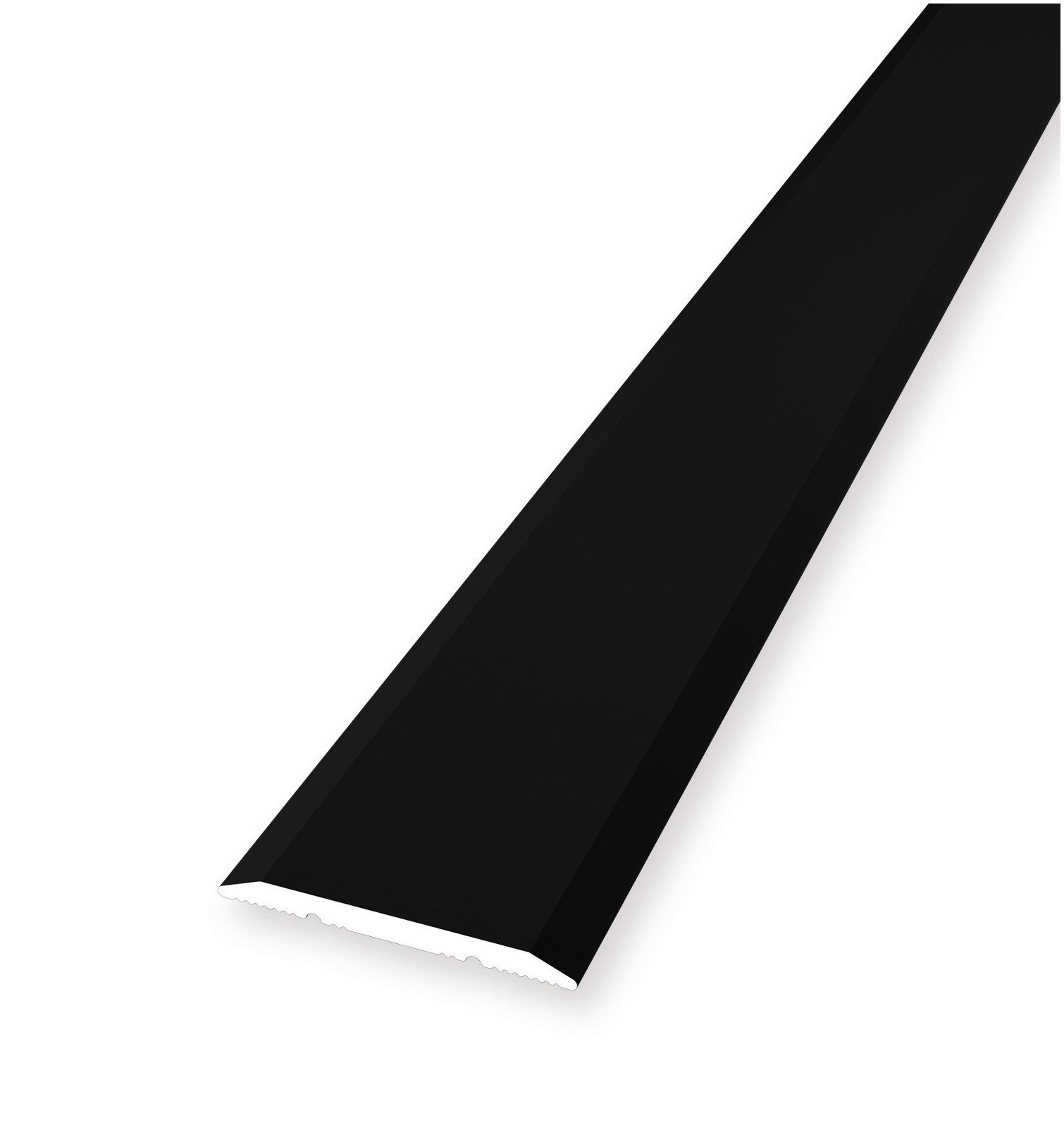 PROVISTON Übergangsprofil Aluminium, 25 x 1000 mm, Schwarz, Übergangsschiene Bodenprofil (1-St)