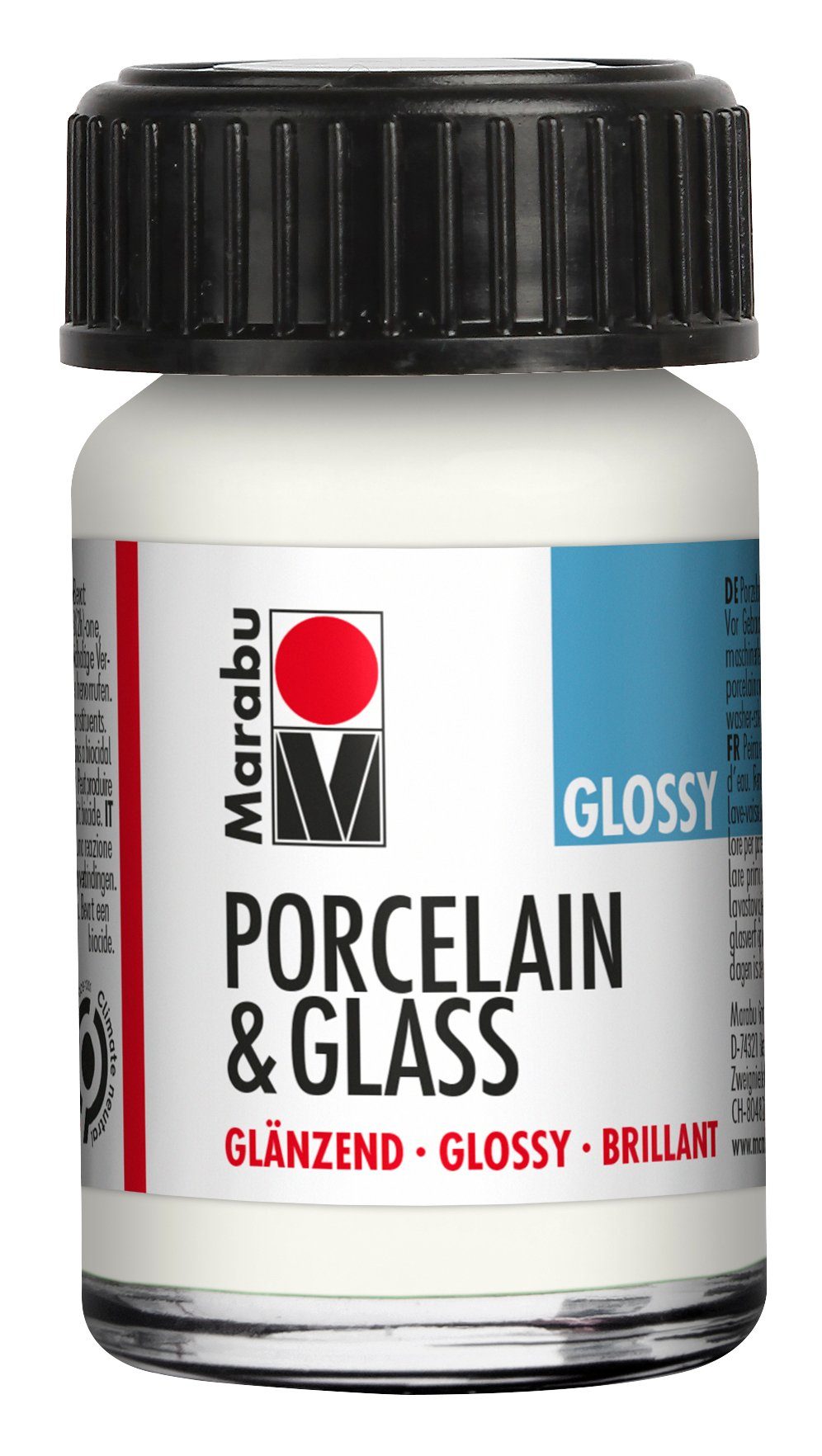 Marabu Bastelfarbe Porcelain & Glass Glossy, 15 ml
