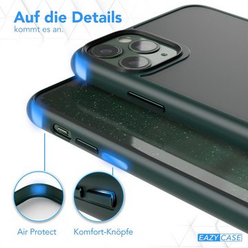EAZY CASE Handyhülle Outdoor Case für Apple iPhone 11 Pro Max 6,5 Zoll, Slim Cover Durchsichtig Robust Back Cover stoßfest Grün / Nachtgrün