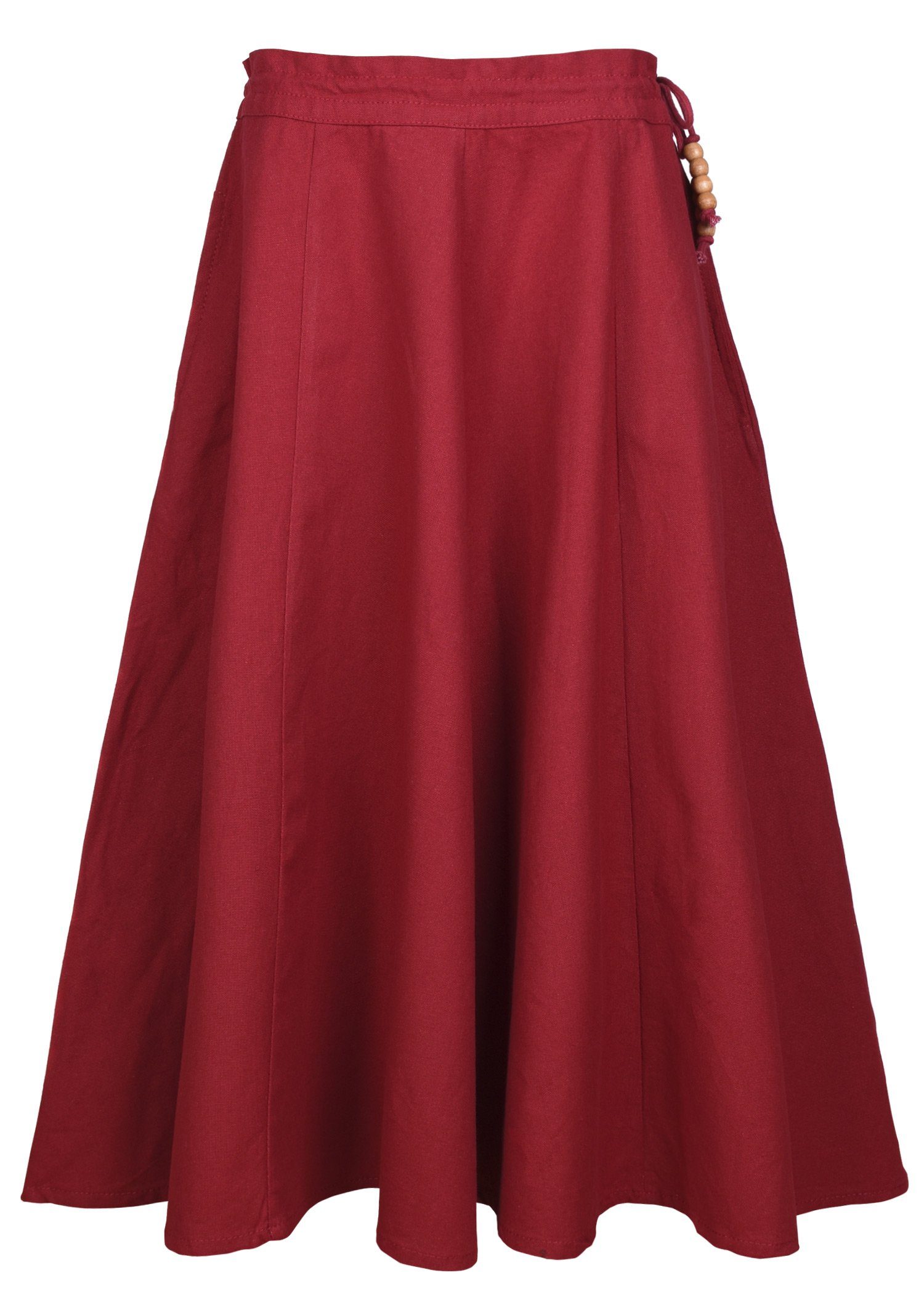 Battle Merchant Ritter-Kostüm Kinder Mittelalter-Rock Lucia, weit ausgestellt, rot, Gr. 128