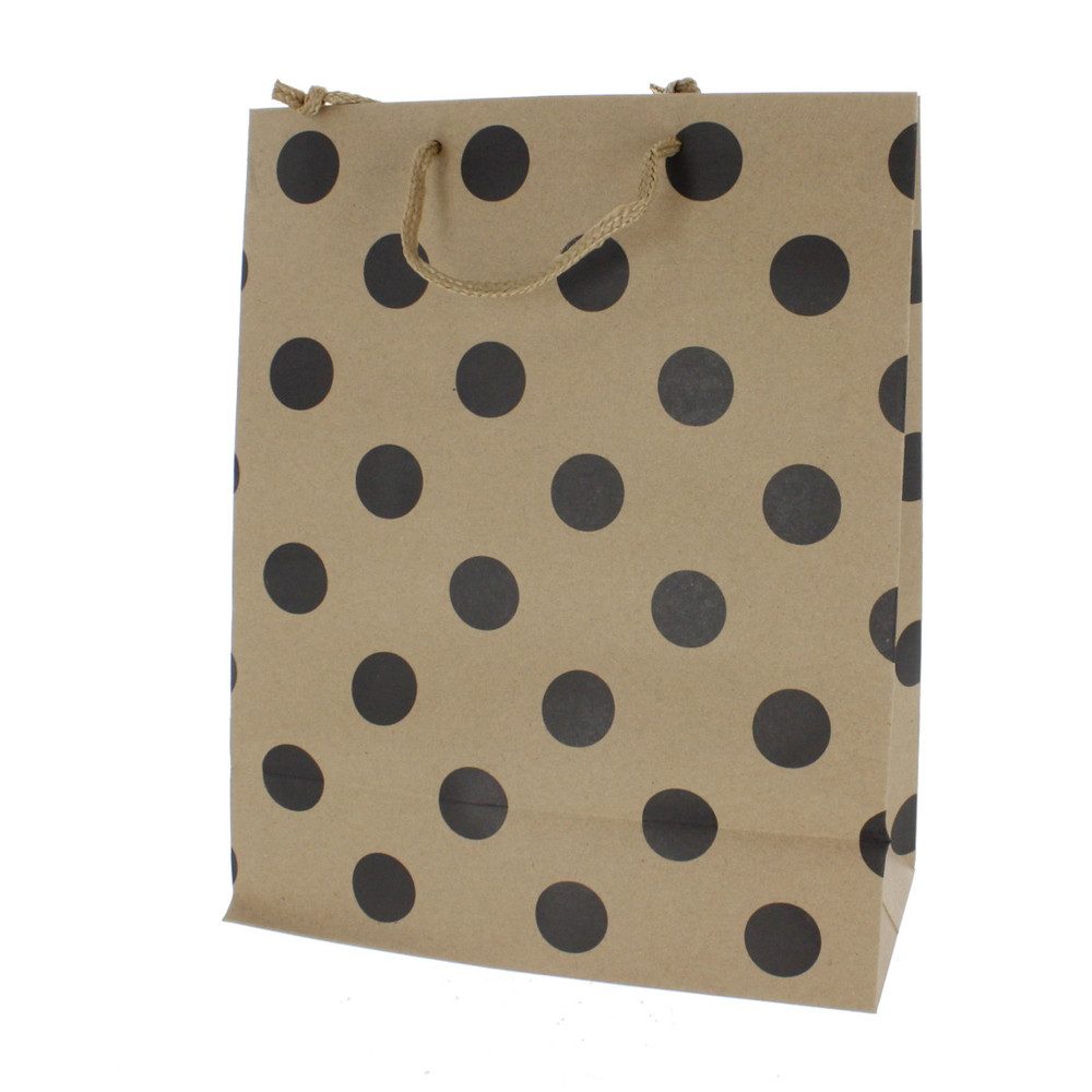 Geschenkbox Geschenktasche Punkte - ca. 26 x 12,5 x 32 cm
