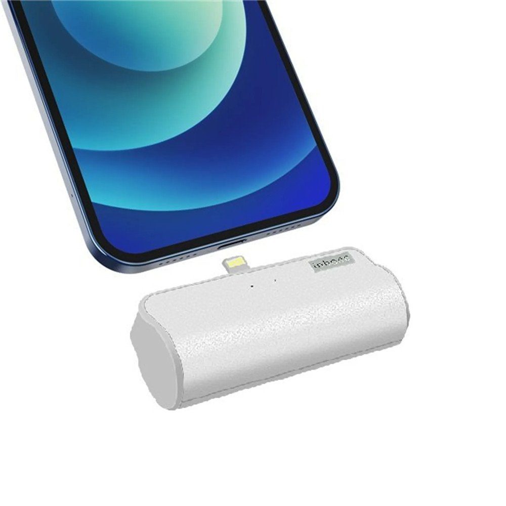 XDeer Mini Powerbank,ultrakompakte Powerbank,Tragbares Mini-Ladegerät für iPhone/huaiwei/xiaomi/Samsung/ Airpods/VR Powerbank Wireless Powerbank 4800 mAh, Ultrakompakt-Größe eines Lippenstifts, kein Kabel erforderlich, lässt sich leicht in Ihre Tasche oder Handtasche stecken