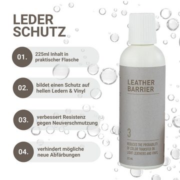 Uniters Himolla Light Colored Leather Care Lederpflegeset (1 St., 6-tlg, Reinigung & Schutz für Ledersofas, Sessel & mehr), gegen Verfärbungen auf hellem Leder