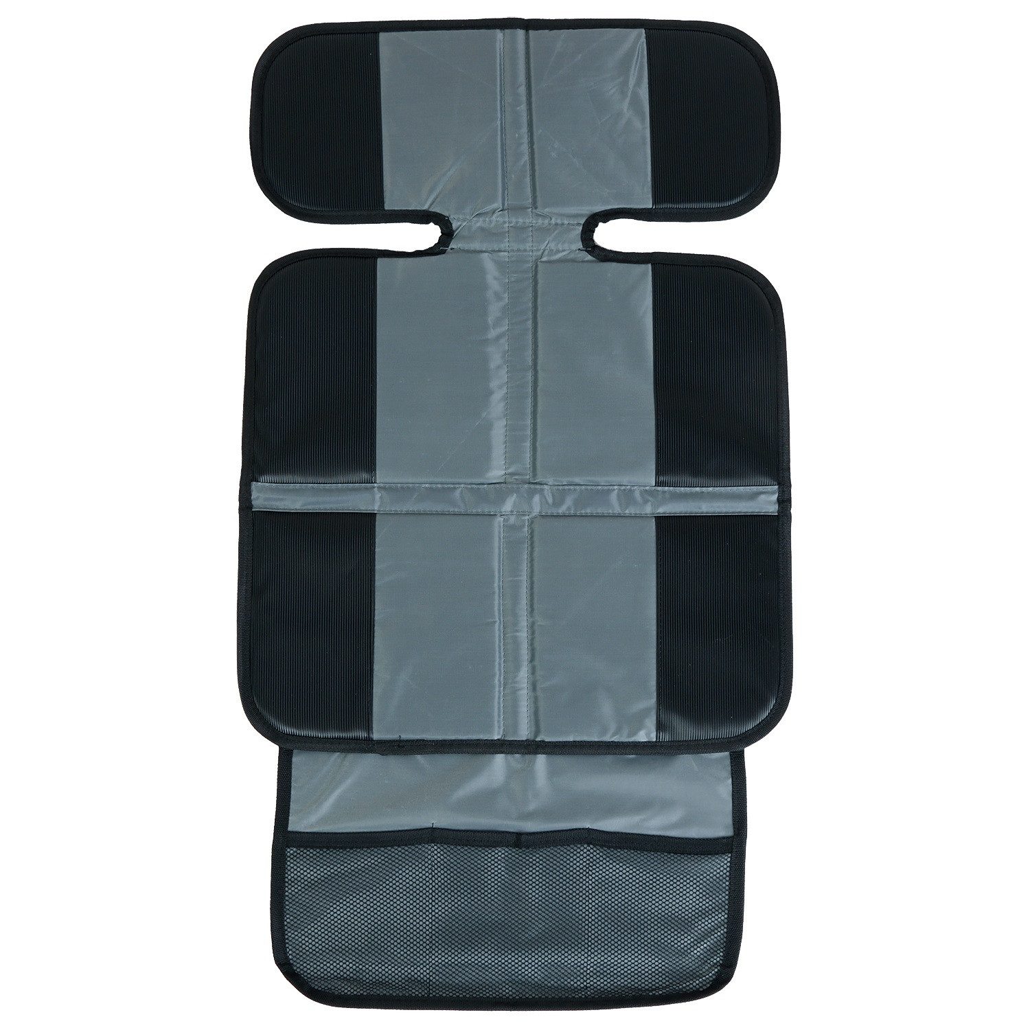Diedrich Filmer GmbH Kindersitzunterlage Schutz-Unterlage Schon-Bezug Kindersitz Grau, Auto Sitz-Schoner KFZ Autositz-Auflage Netzfächer Isofix geeignet – Bild 4 von 5