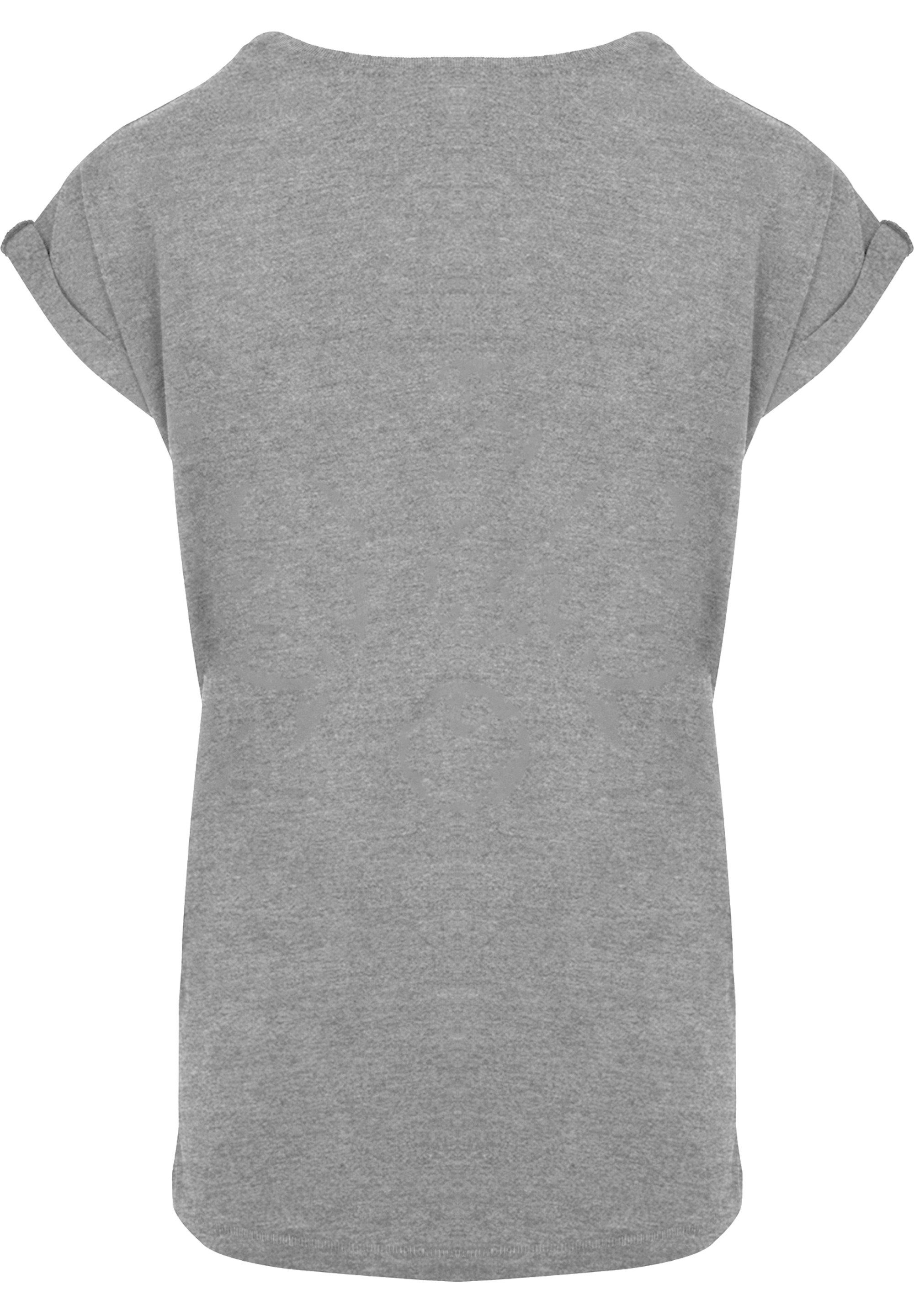 F4NT4STIC Kurzarmshirt Damen heathergrey (1-tlg)