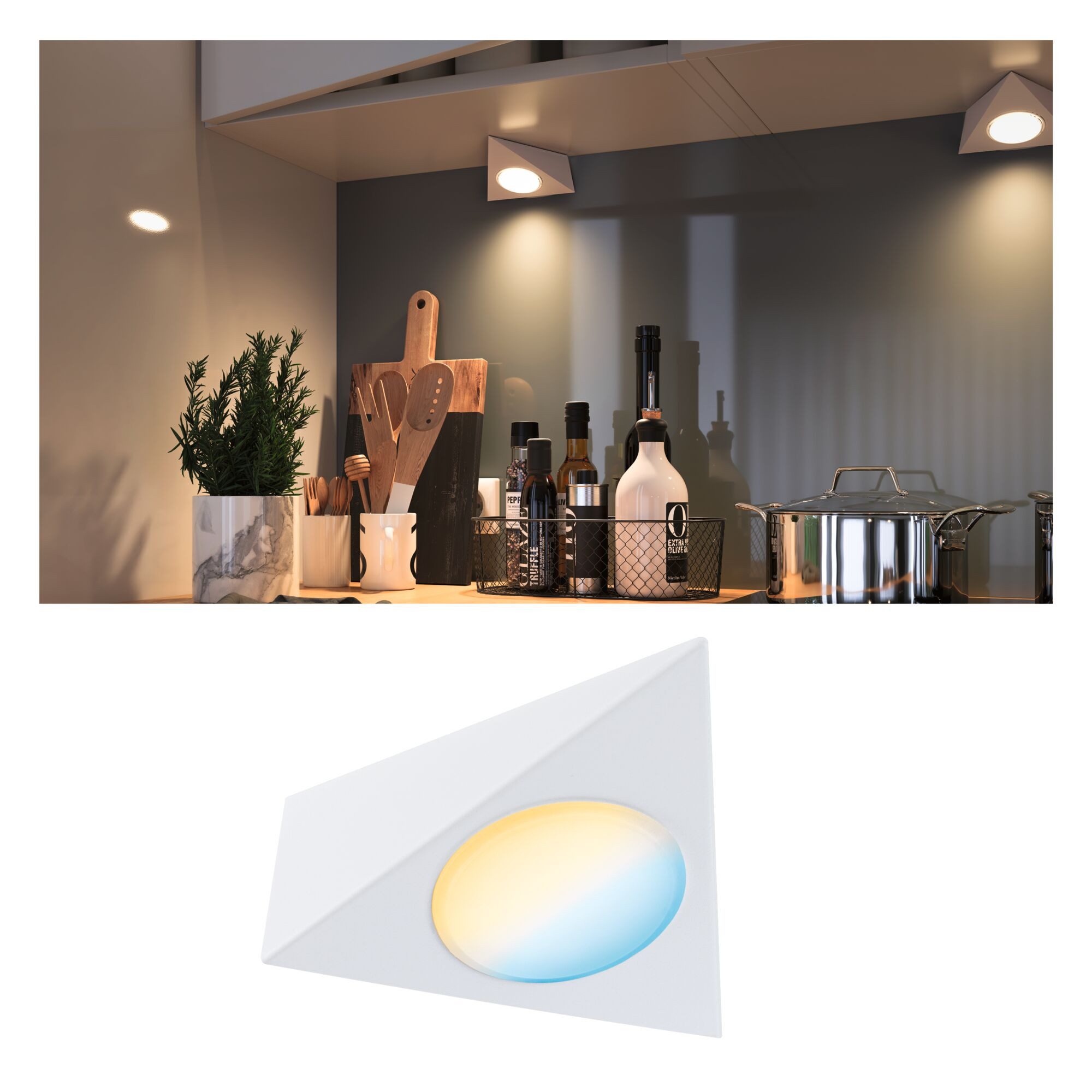 Paulmann LED Deckenspot Clever Connect LED Spot Trigo Tunable White 2,1W Weiß matt