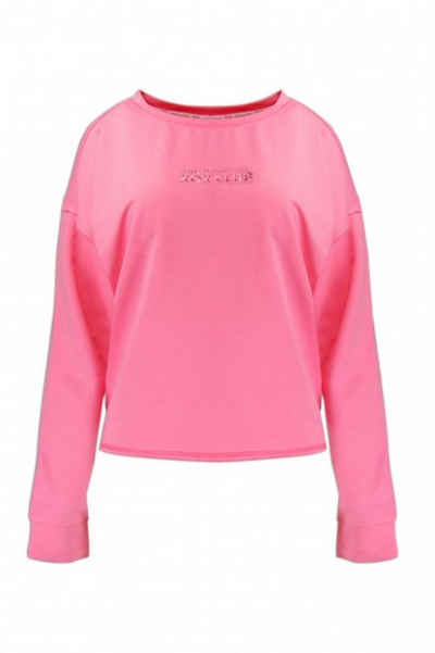 XOX Hoodie XOX Sweatshirt U-Boot Ausschnitt, Longsleeve, pink - Fair Trade, Oberteil, Shirt, Damenmode