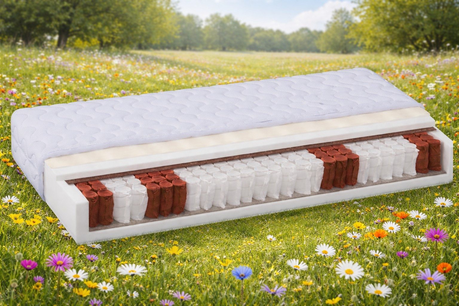 Taschenfederkernmatratze Taschenfederkern Matratze Liegefläche 80x200 #4526, bv-vertrieb