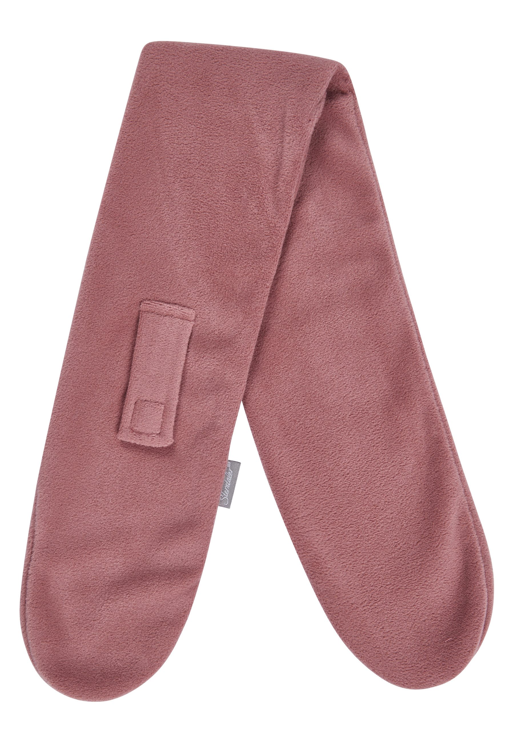 Sterntaler® Schal uni, (1-St), Schal aus Microfleece mit Klettriegel zum Durchziehen, gefüttert