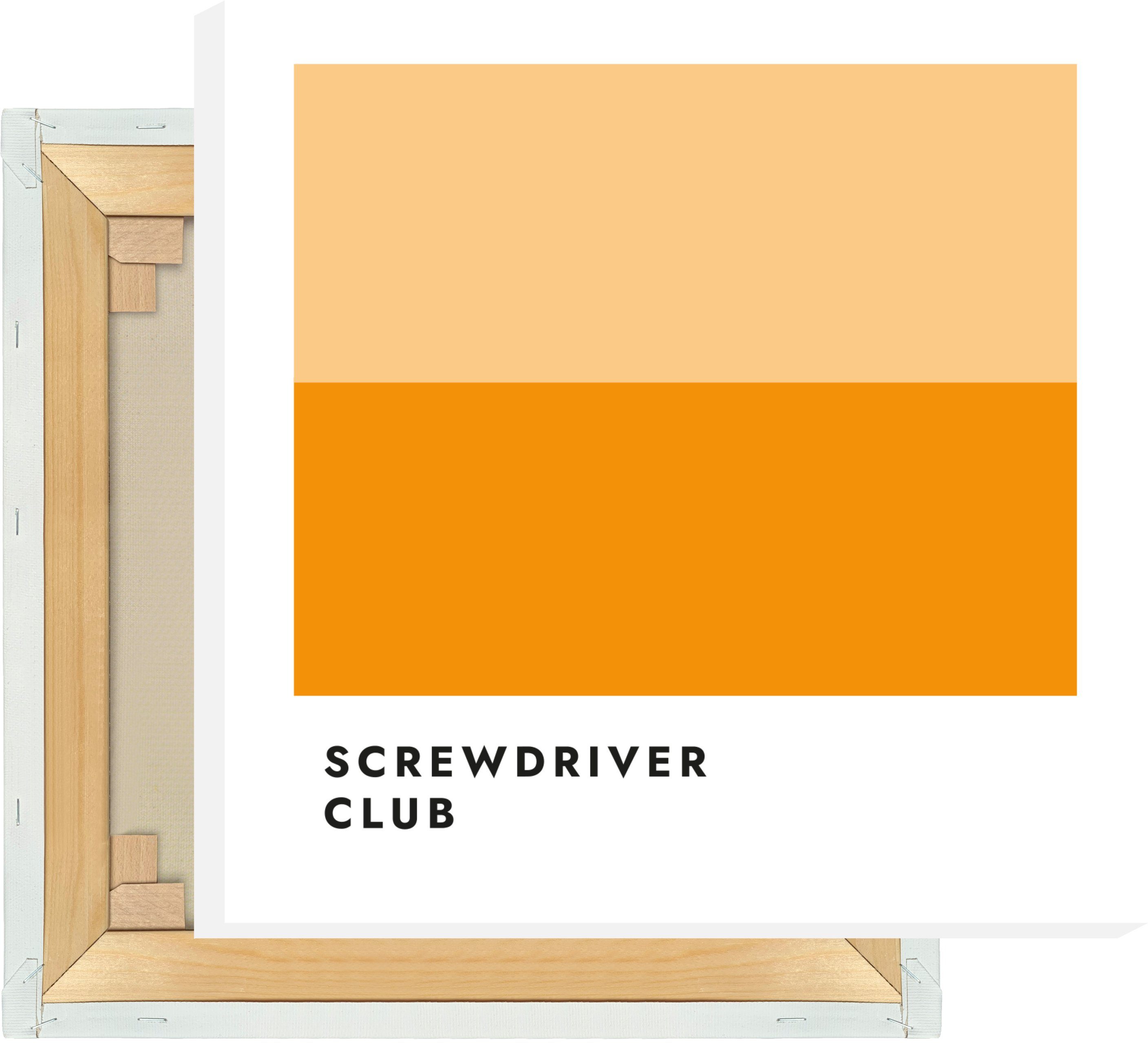 MOTIVISSO Leinwandbild Screwdriver Club