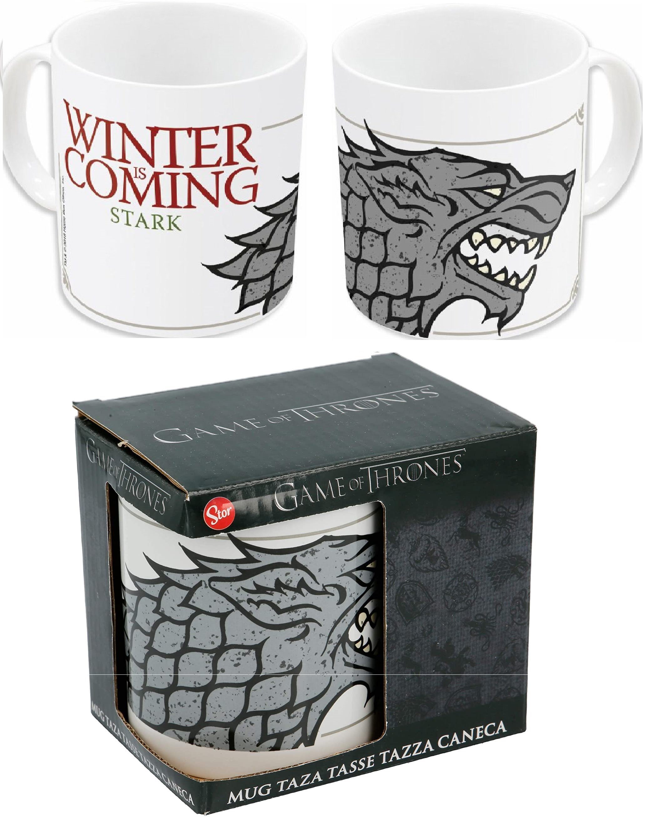 Stor Tasse Game Of Thrones Tasse Haus Stark Winter Is Coming Schattenwolf,  Keramik