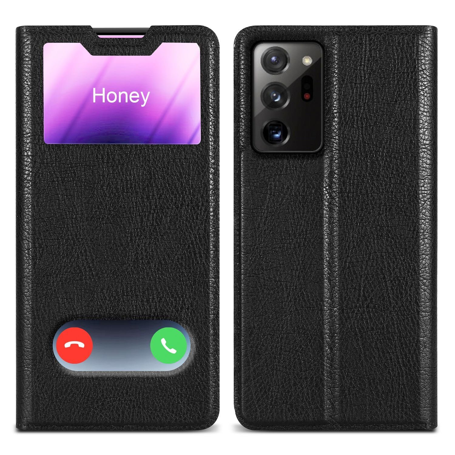 Cadorabo Handyhülle für Samsung Galaxy NOTE 20 ULTRA Hülle Samsung Galaxy NOTE 20 ULTRA, Klappbare Handy Schutzhülle - Hülle - mit Standfunktion und Kartenfach